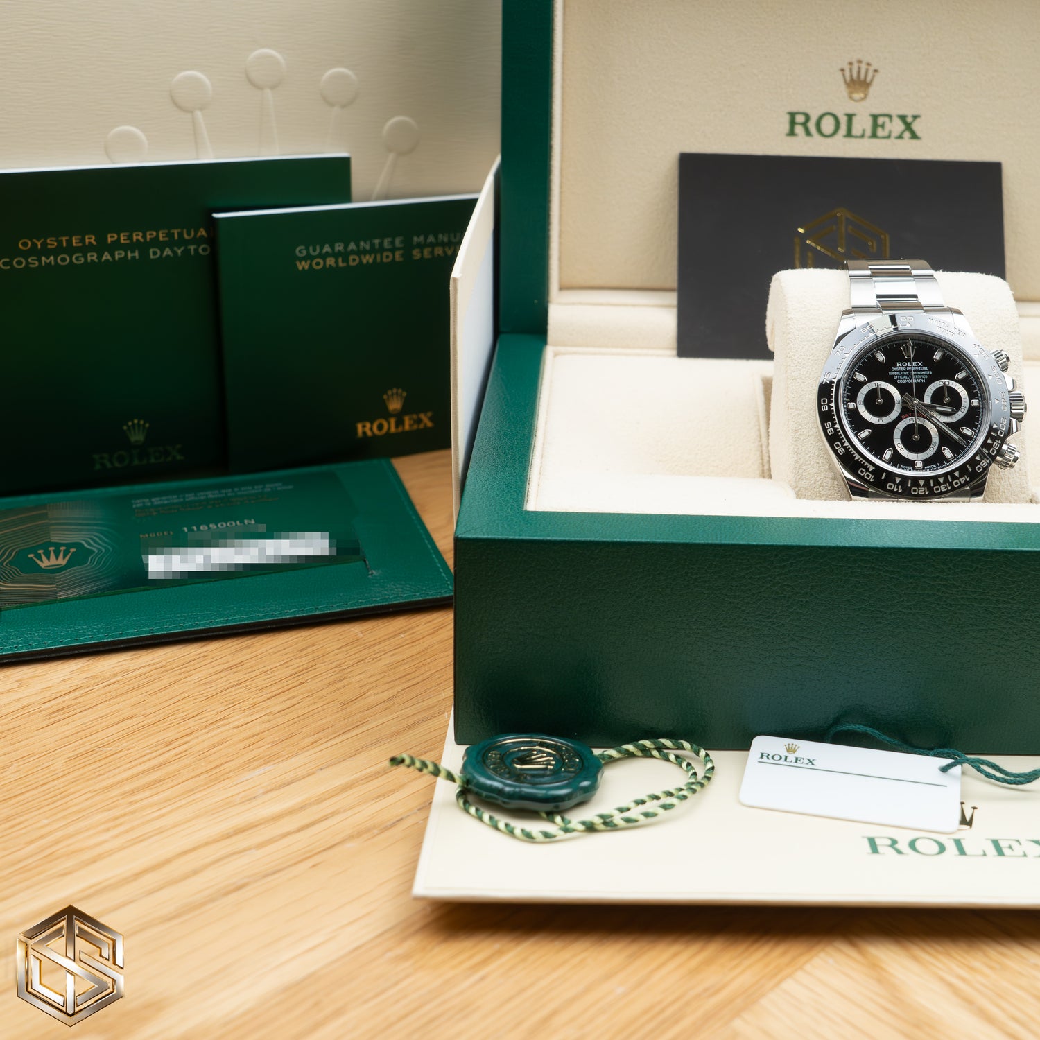Rolex 116500LN Daytona Ceramic Black Dial 40mm 2023 Full UK Set Watch