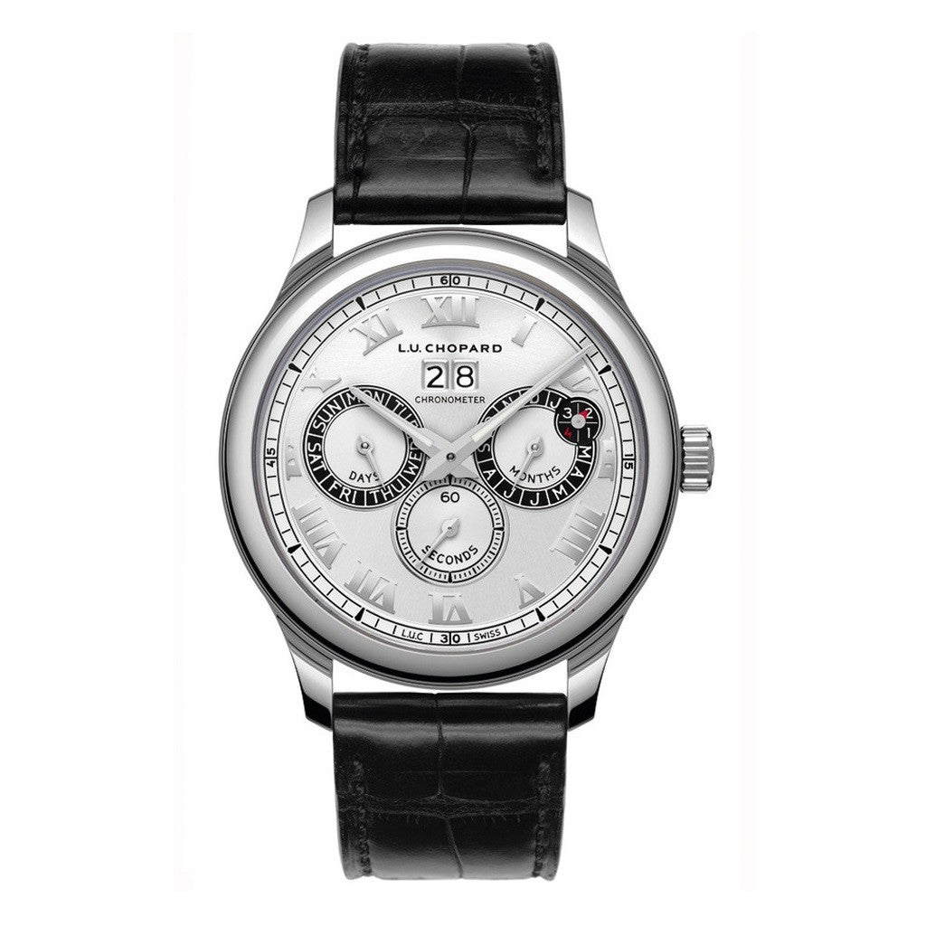 CHOPARD L.U.C Perpetual Twin Stainless Steel Mens Watch 168561 3001