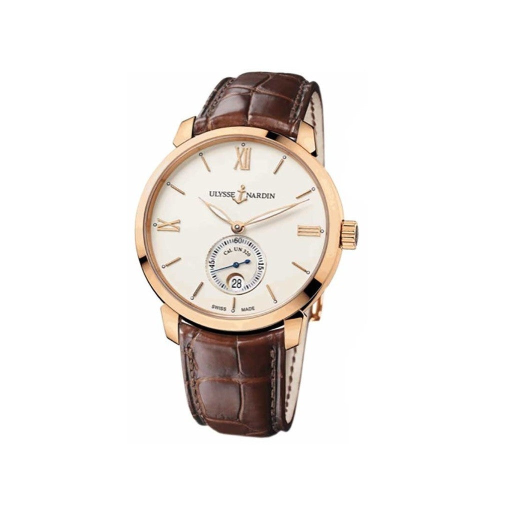 Ulysse Nardin Classico Automatic Rose Gold Gold Dial Unisex Watch 3206 136 2 33