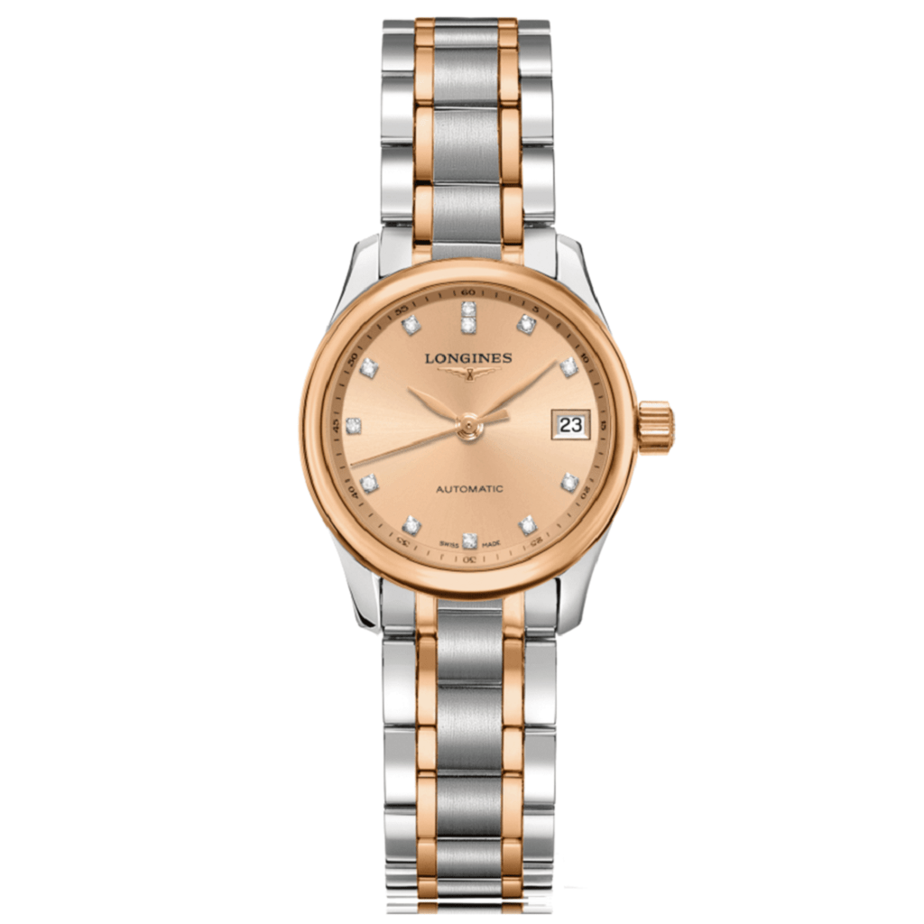 LONGINES Master Collection Steel Rose Gold Ladies Watch L21285997