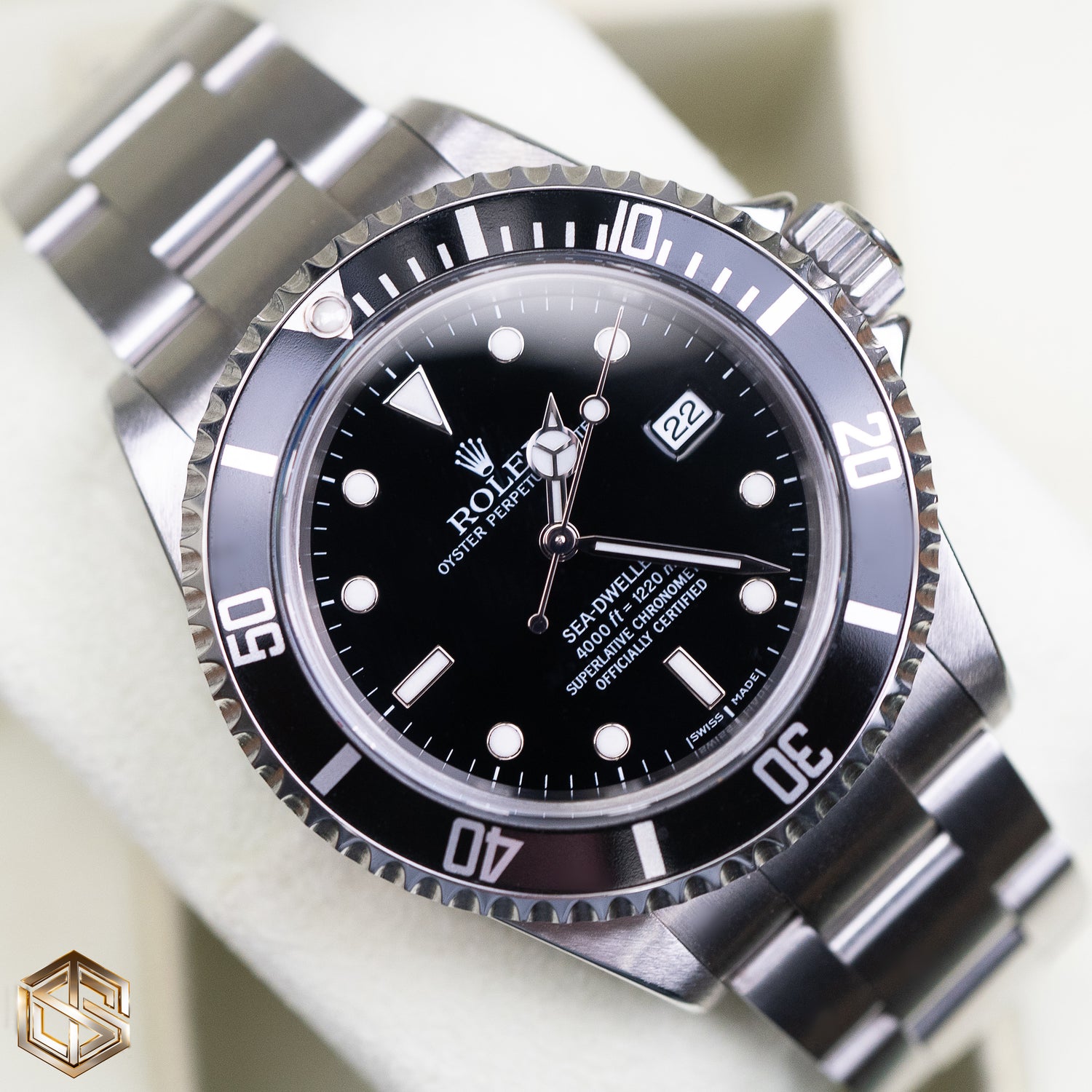 Rolex 16600 Sea-Dweller 4000 Black Dial 2007 Serviced by Rolex 2018 Full Set Watch