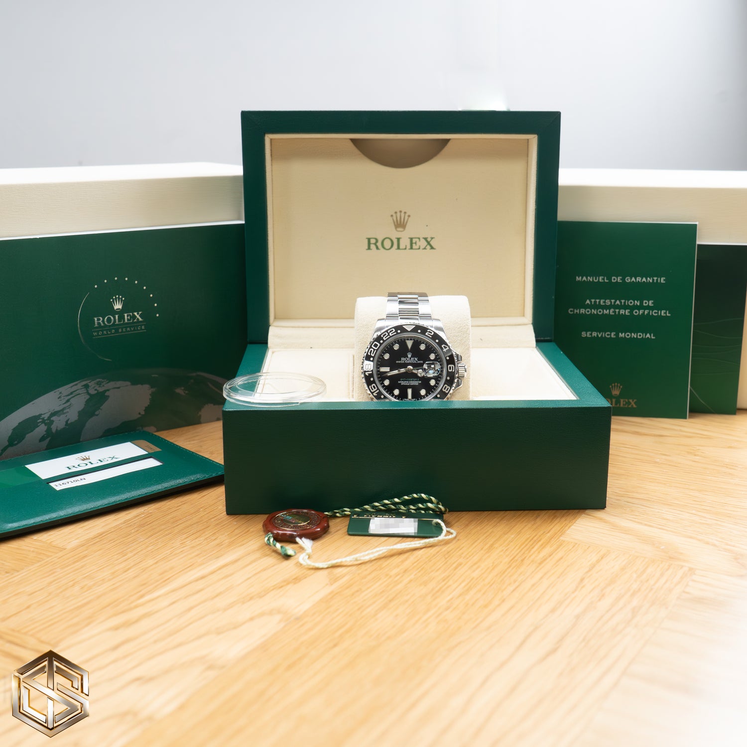 Rolex 116710LN GMT-Master II Black Dial 2015 Full Set Watch