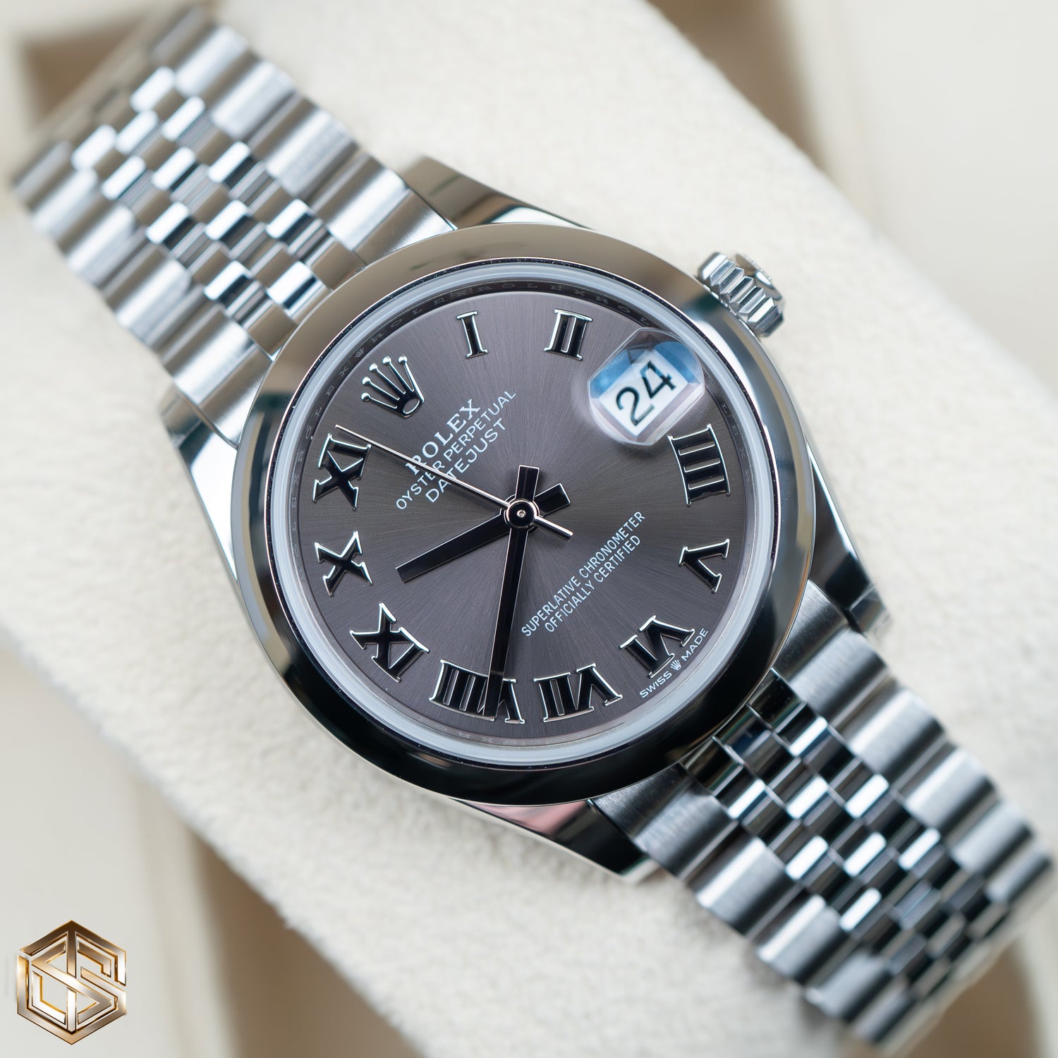 Rolex 278240 2024 UNWORN Datejust 31mm Dark Grey Dial Jubilee Bracelet Watch