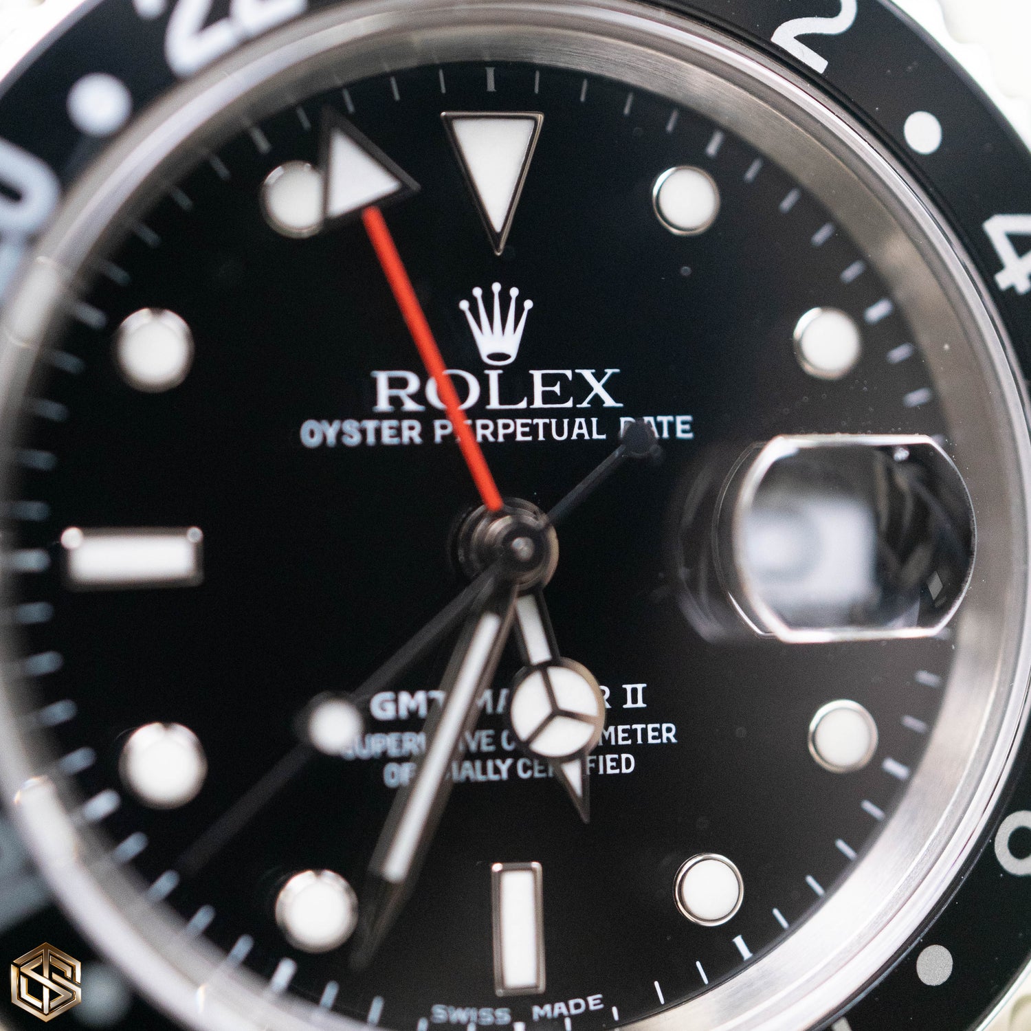 Rolex 16710 GMT-Master II Black Bezel 2005 Serviced in 2015 Full Set Watch