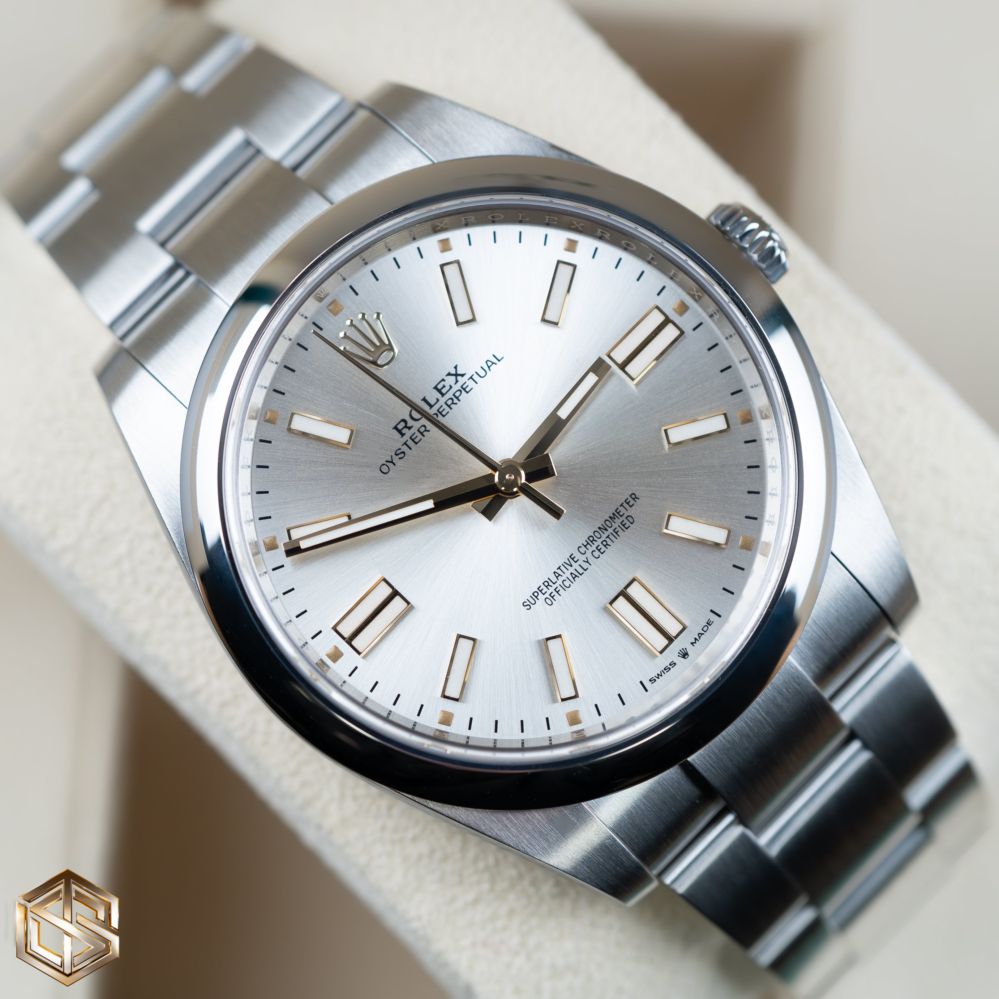 Silver oyster sale perpetual rolex