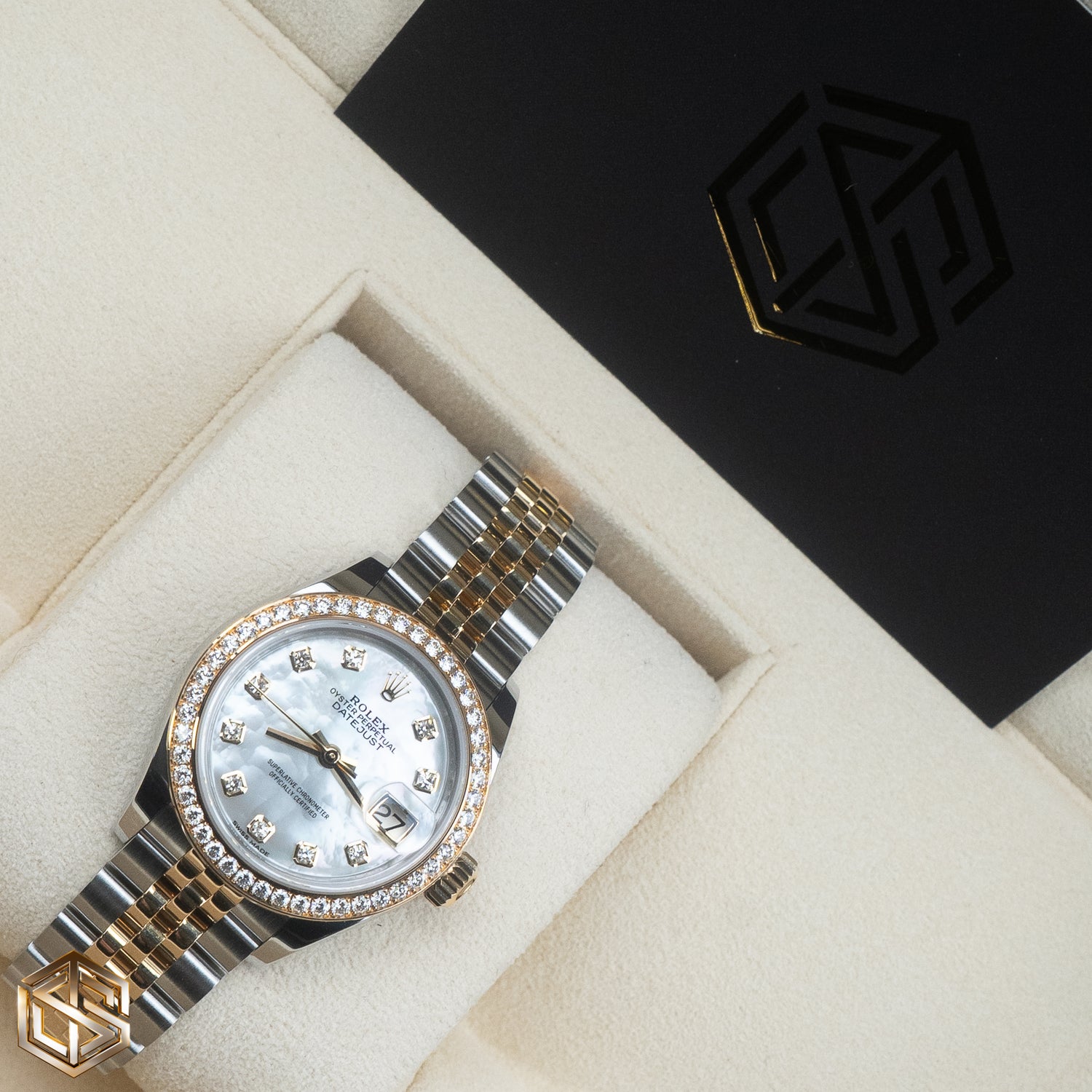 Rolex 279383RBR Datejust 28 Mother of Pearl Diamond Dial Jubilee Bracelet 2018 Watch