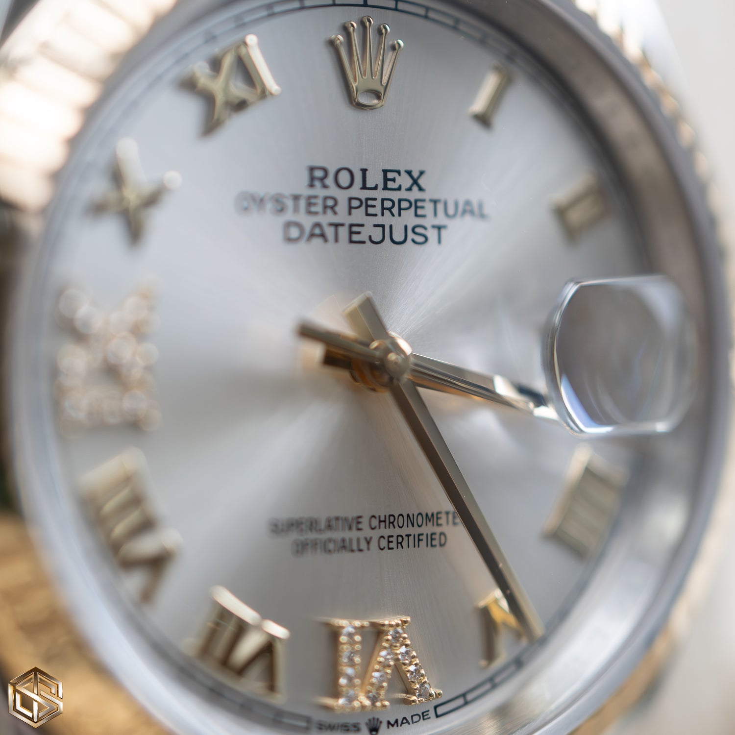 Rolex 126233 Datejust 36 Silver Diamond Roman Numeral Dial Jubilee Bracelet Bi-Metal 2021 Full Set Watch