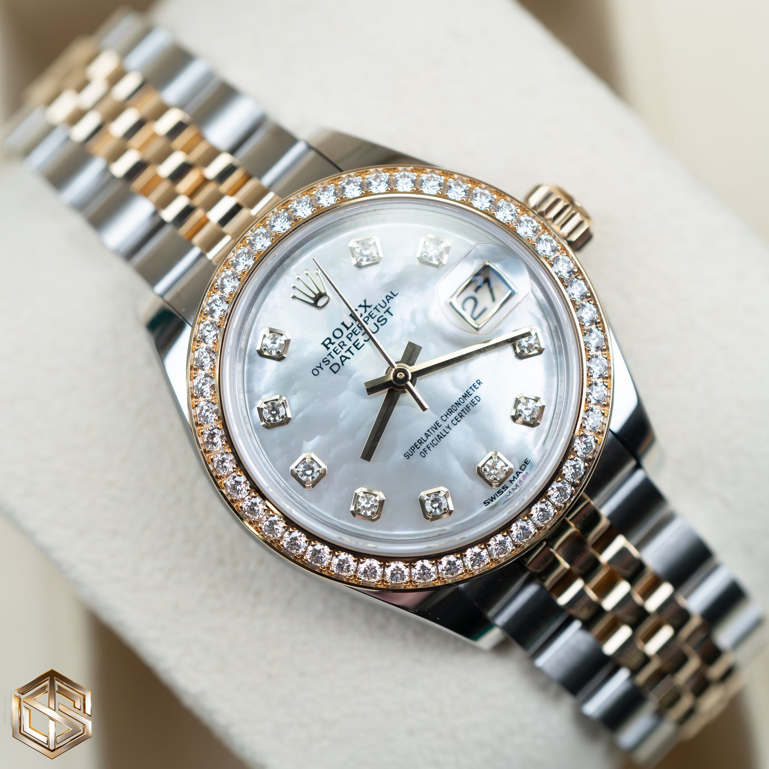 Rolex 279383RBR Datejust 28 Mother of Pearl Diamond Dial Jubilee Bracelet 2018 Watch