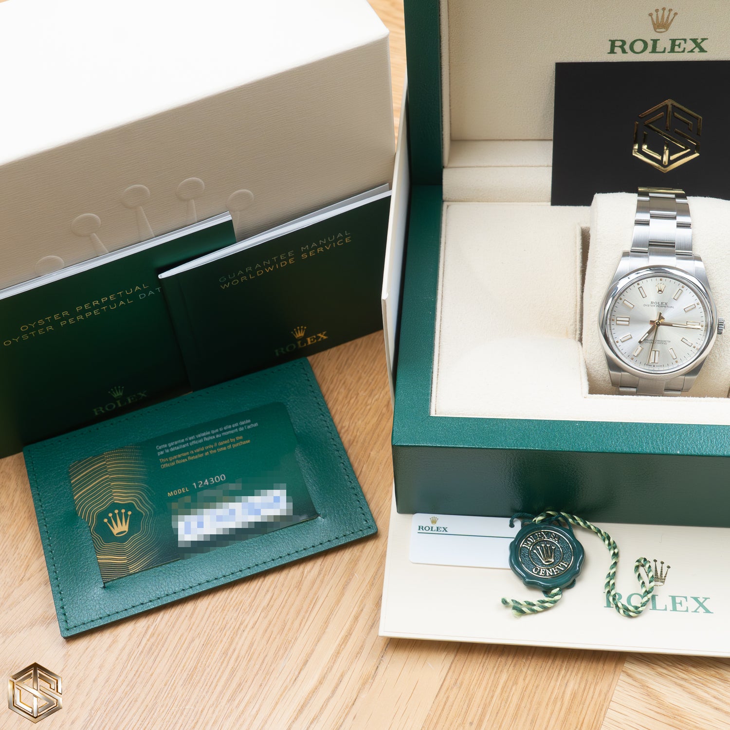 Rolex 124300 Oyster Perpetual 41 Silver Dial 2023 Full Set Watch