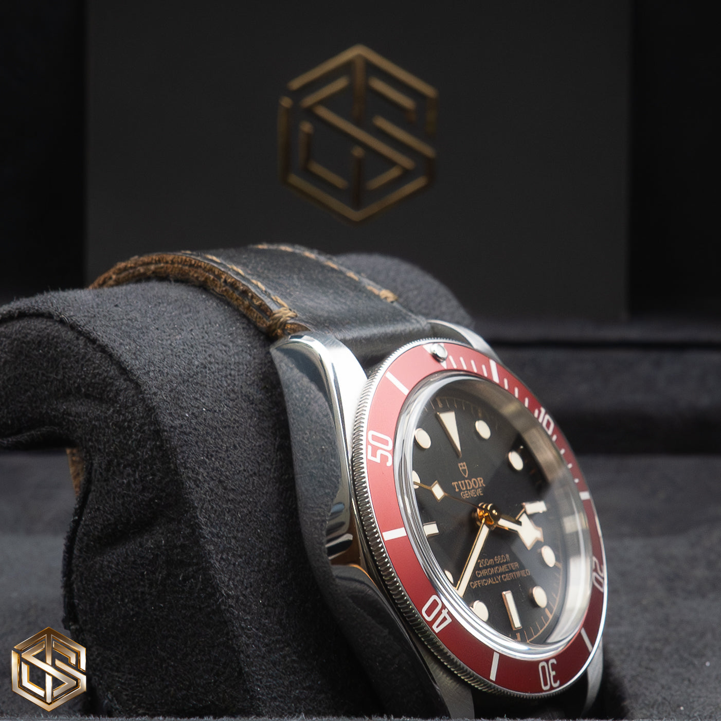 Tudor 79230R Heritage Black Bay Red Bezel Leather Strap 41mm 2020 Full Set Watch