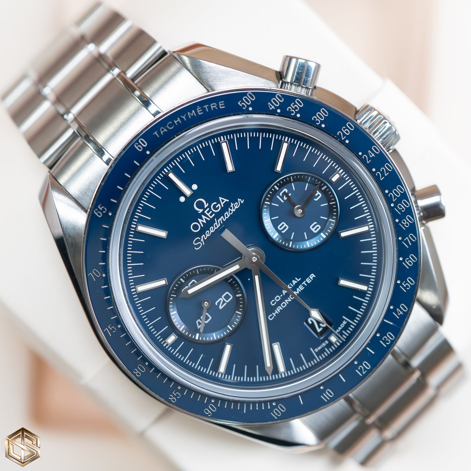 Omega 311.90.44.51.03.001 Speedmaster Blue Co-Axial 44mm 2020 Full Set Watch