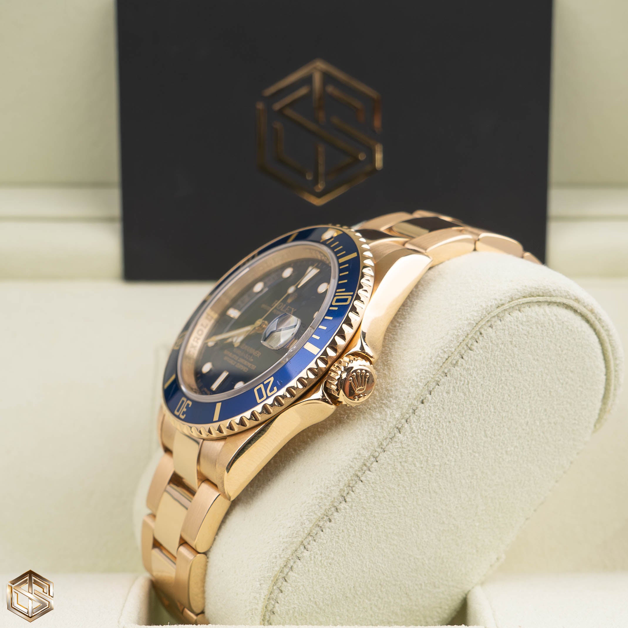 Rolex 16618 Submariner Date 18ct Yellow Gold Blue Dial 2007