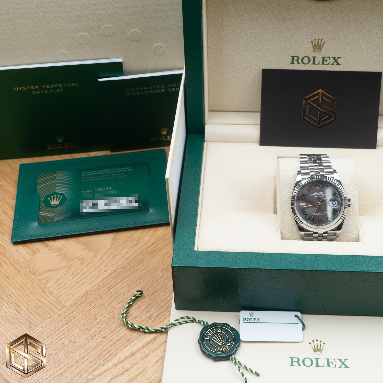 Rolex 126234 Datejust 36 Wimbledon Dial Jubilee Bracelet 2023 Watch