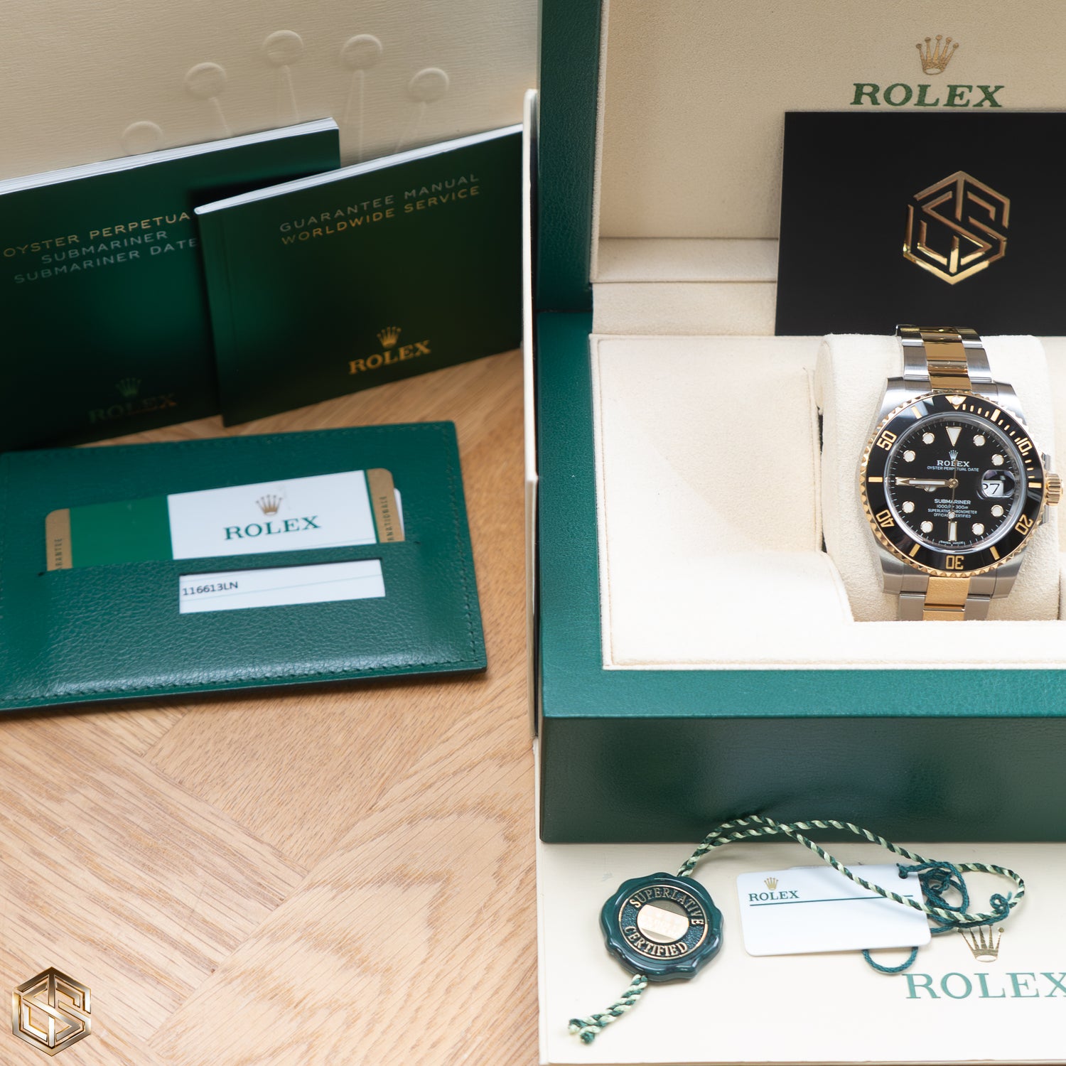 Rolex 116613LN Submariner Date Bi-Metal Black Dial 2020 Full Set Watch