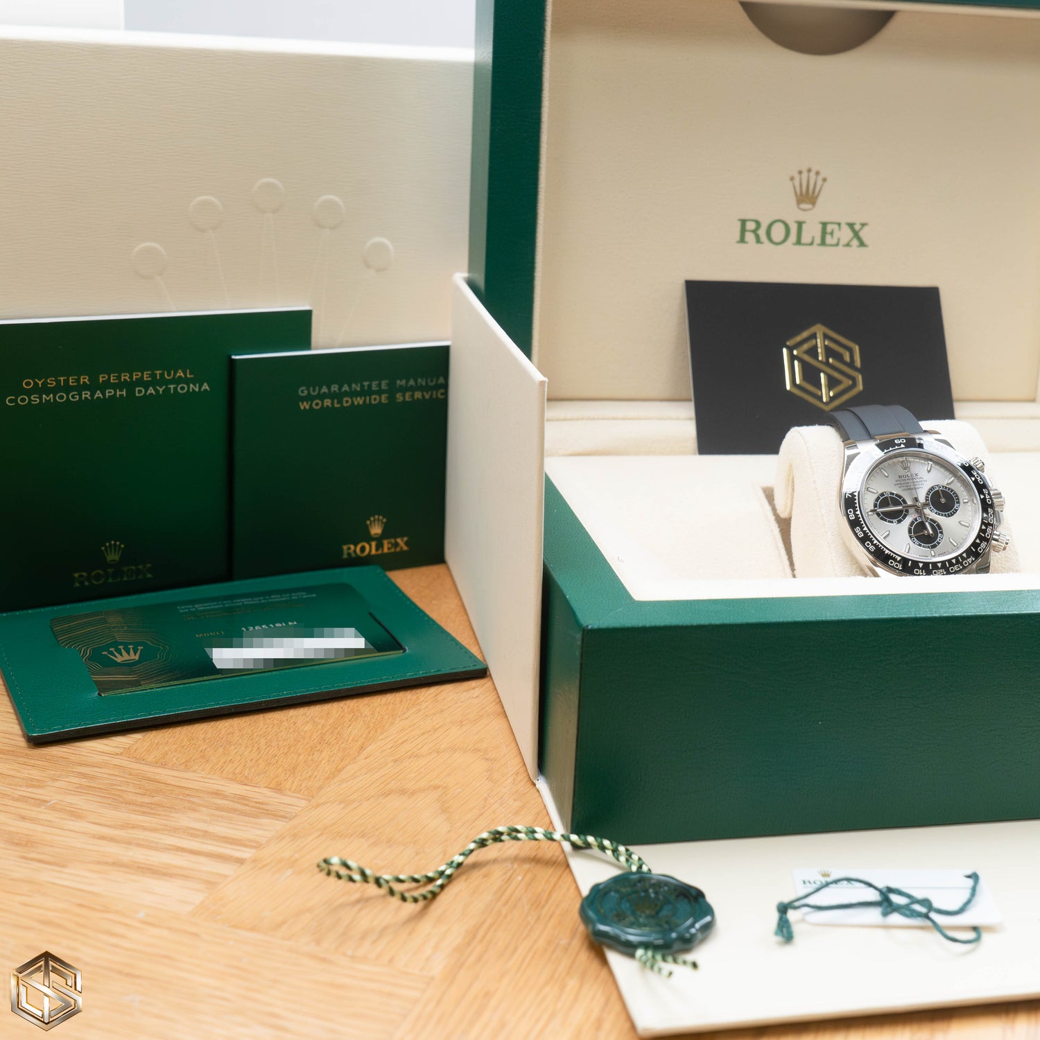 Rolex 126519LN NEW MODEL Daytona 'Ghost' White Gold Oyster Flex 2024 Full UK Set Watch