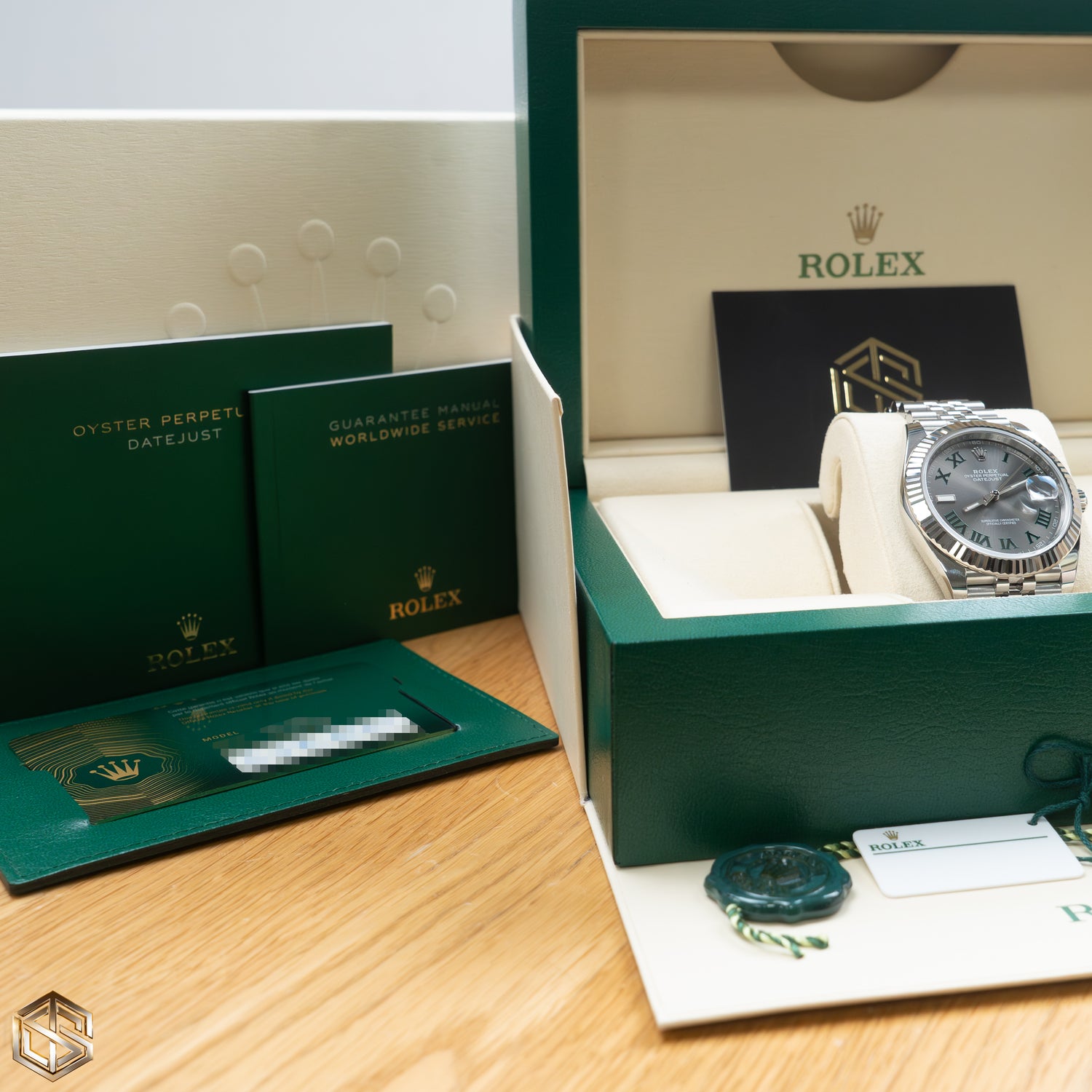 Rolex 126334 UNWORN 2024 Datejust 41 'Wimbledon' Dial Jubilee Full Set Watch