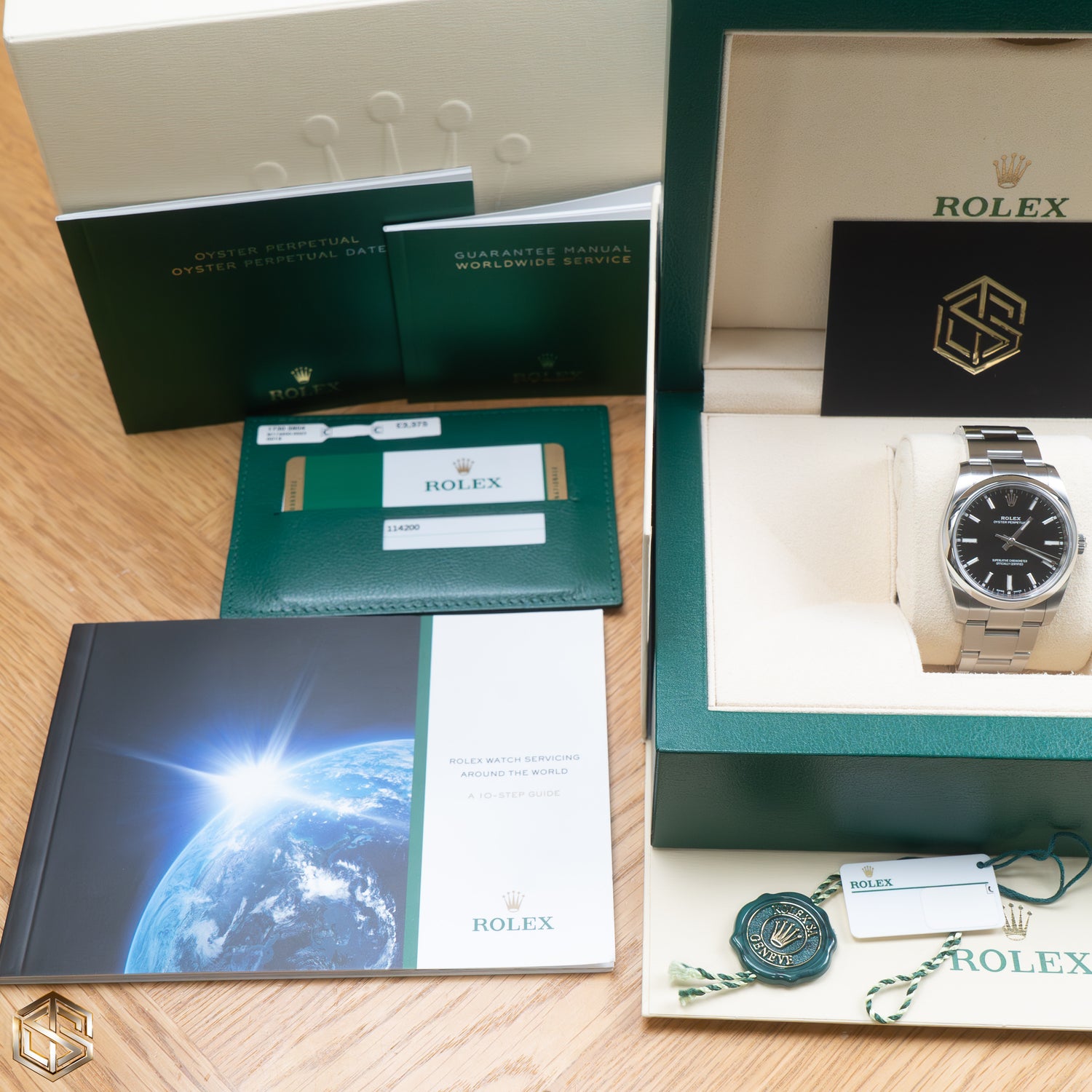 Rolex 114200 Oyster Perpetual 34 Black Dial 2020 Full Set Watch