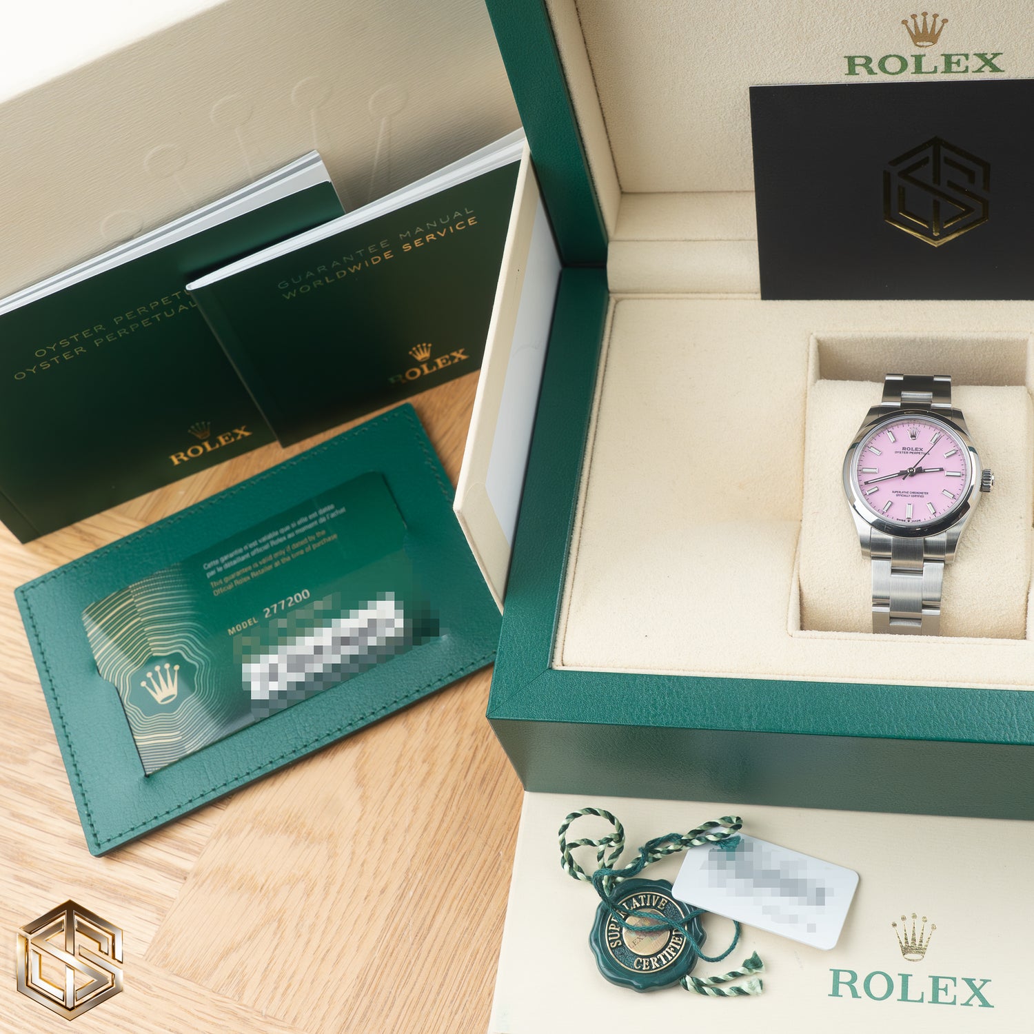 Rolex 277200 Oyster Perpetual 31 'Candy Pink' Dial 2021 Full Set Watch