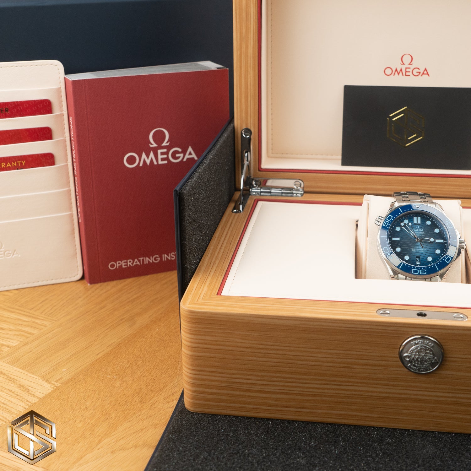 Omega 210.30.42.20.03.003 NEW MODEL Seamaster Diver 300m Summer Blue Dial 2023 Watch