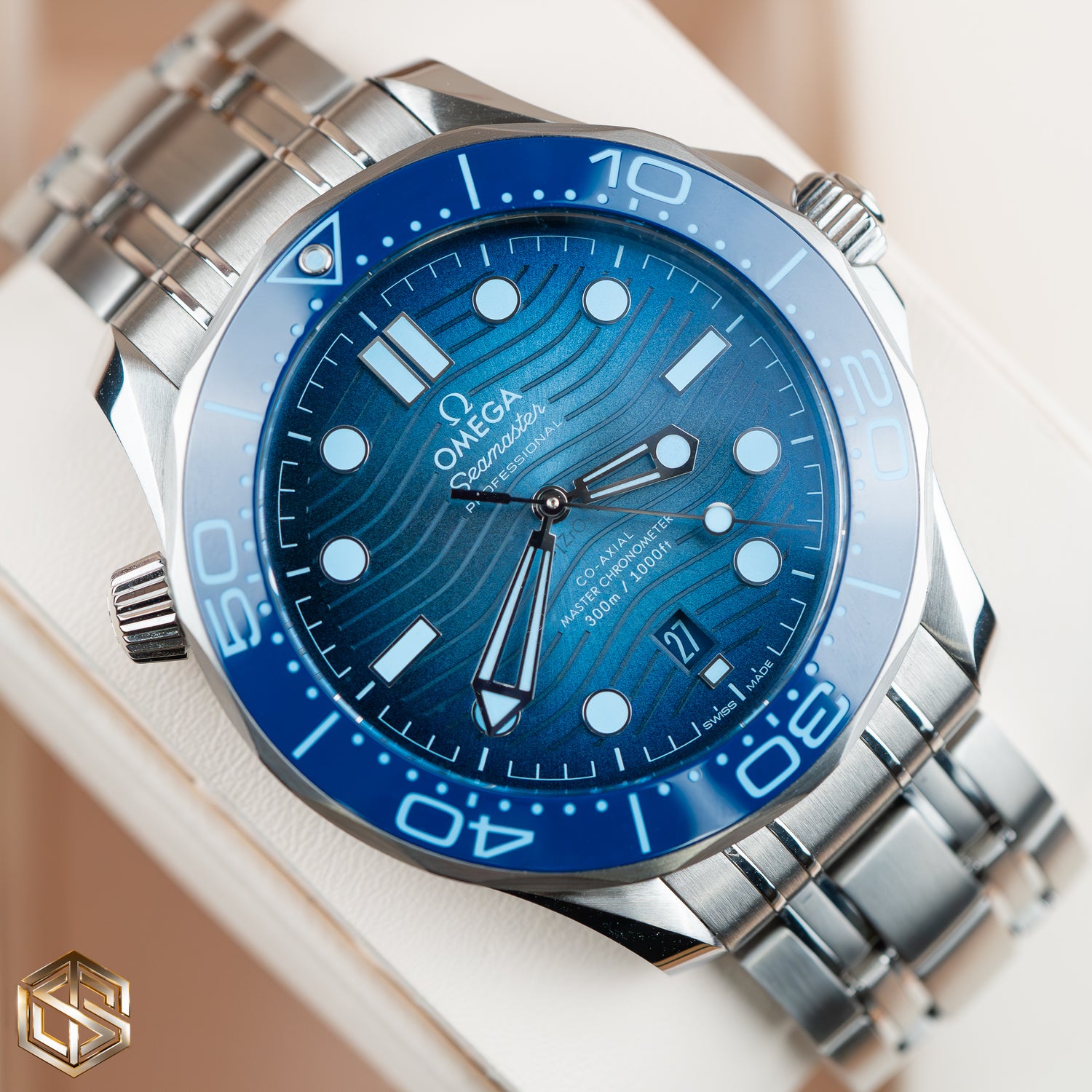 Omega 210.30.42.20.03.003 NEW MODEL Seamaster Diver 300m Summer Blue Dial 2023 Watch