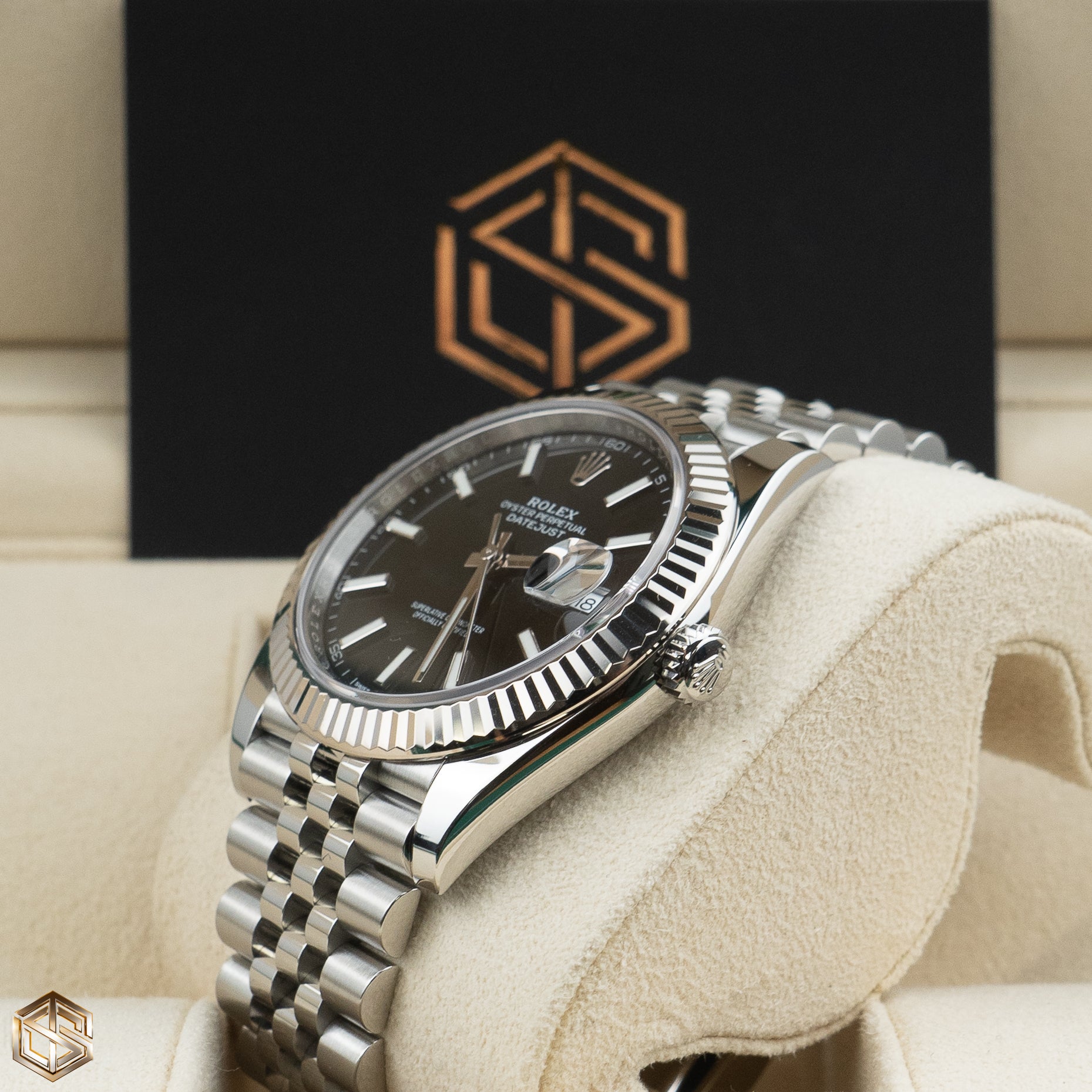 Rolex 41 datejust online black