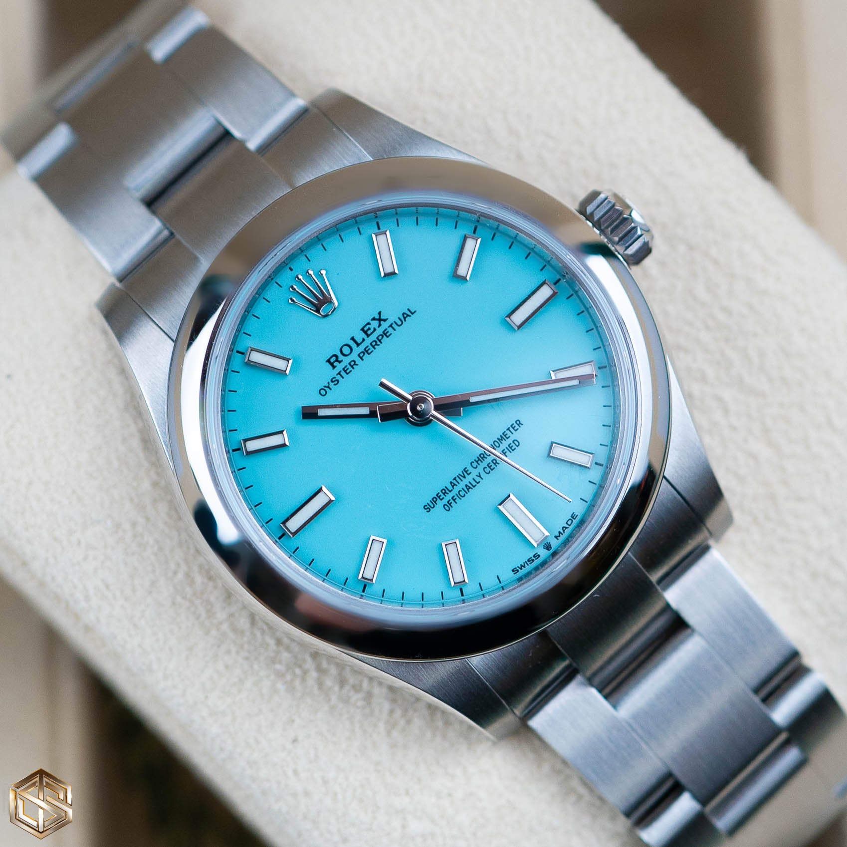 Rolex oyster perpetual hot sale 31 price blue