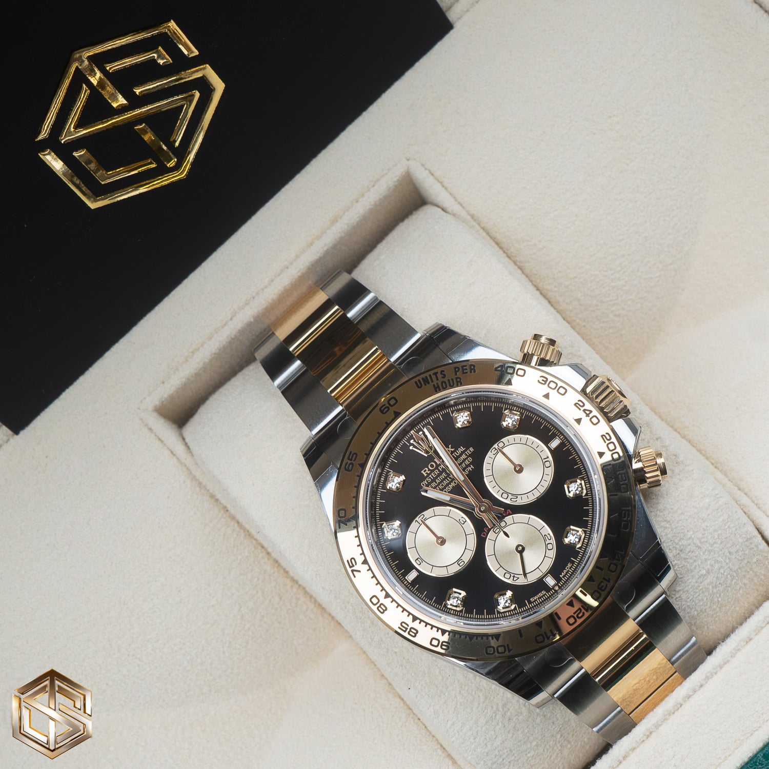 Rolex 126503 NEW MODEL Cosmograph Daytona Bi-Metal Black Diamond Dial 2024 Full Set Watch
