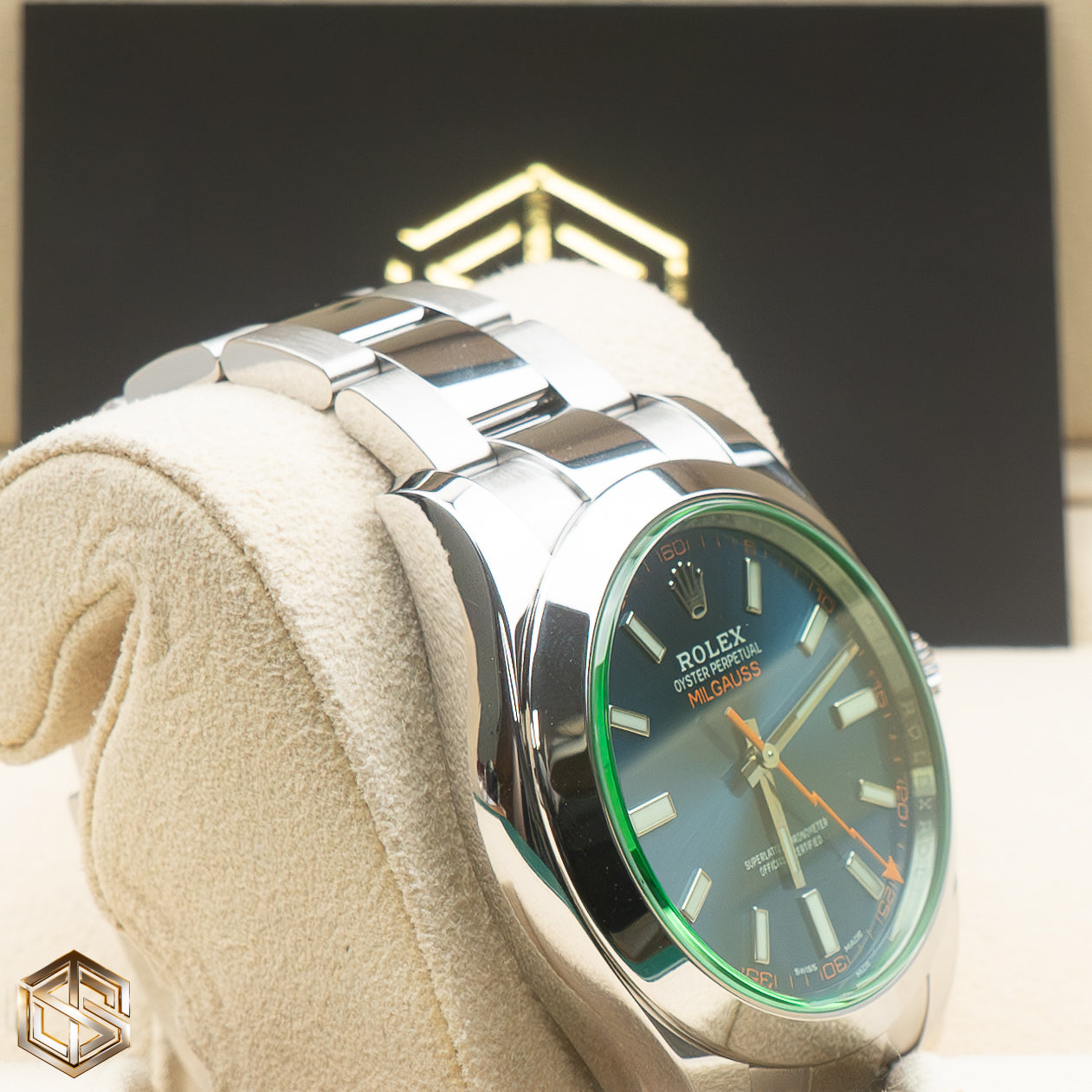Rolex 116400GV Milgauss Blue Dial 2021 40mm Full Set Watch