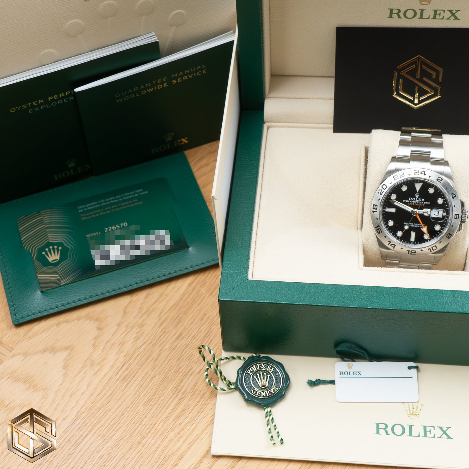 Rolex 226570 Explorer II Black Dial 2022 Full Set Watch