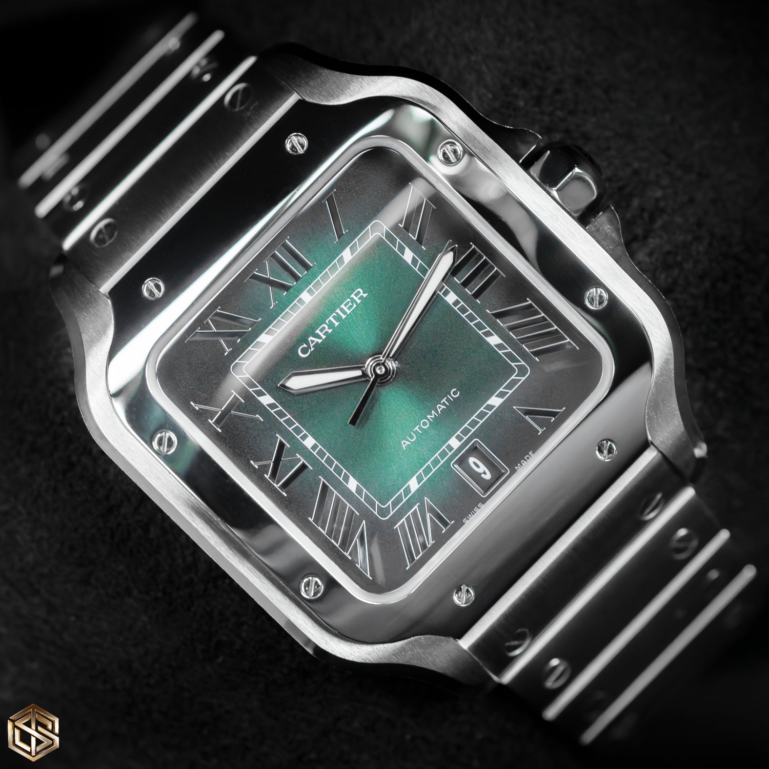 Cartier WSSA0062 Santos De Cartier Large 39.8mm Green Dial 2024 Watch