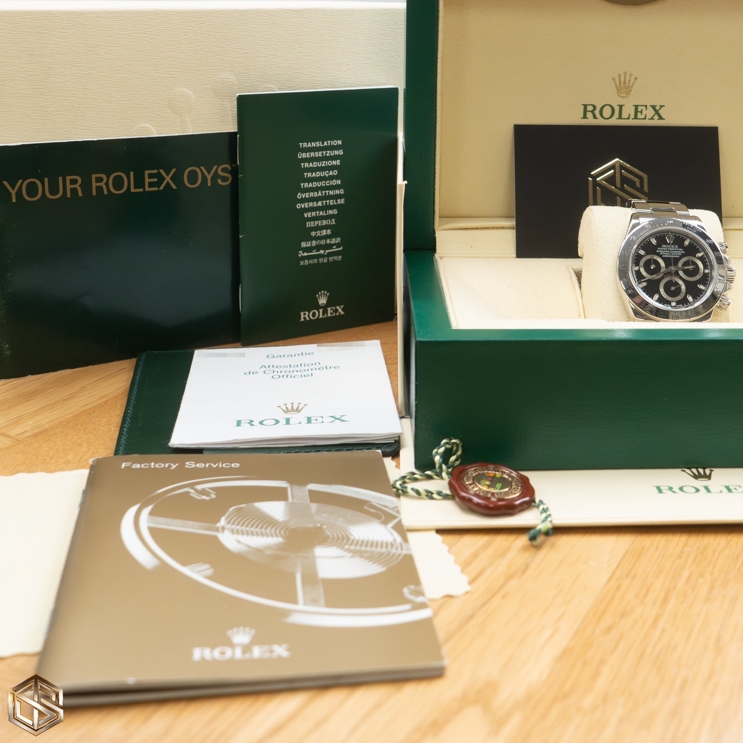 Rolex 116520 Cosmograph Daytona Black Dial 2003 Serviced in 2024 Watch