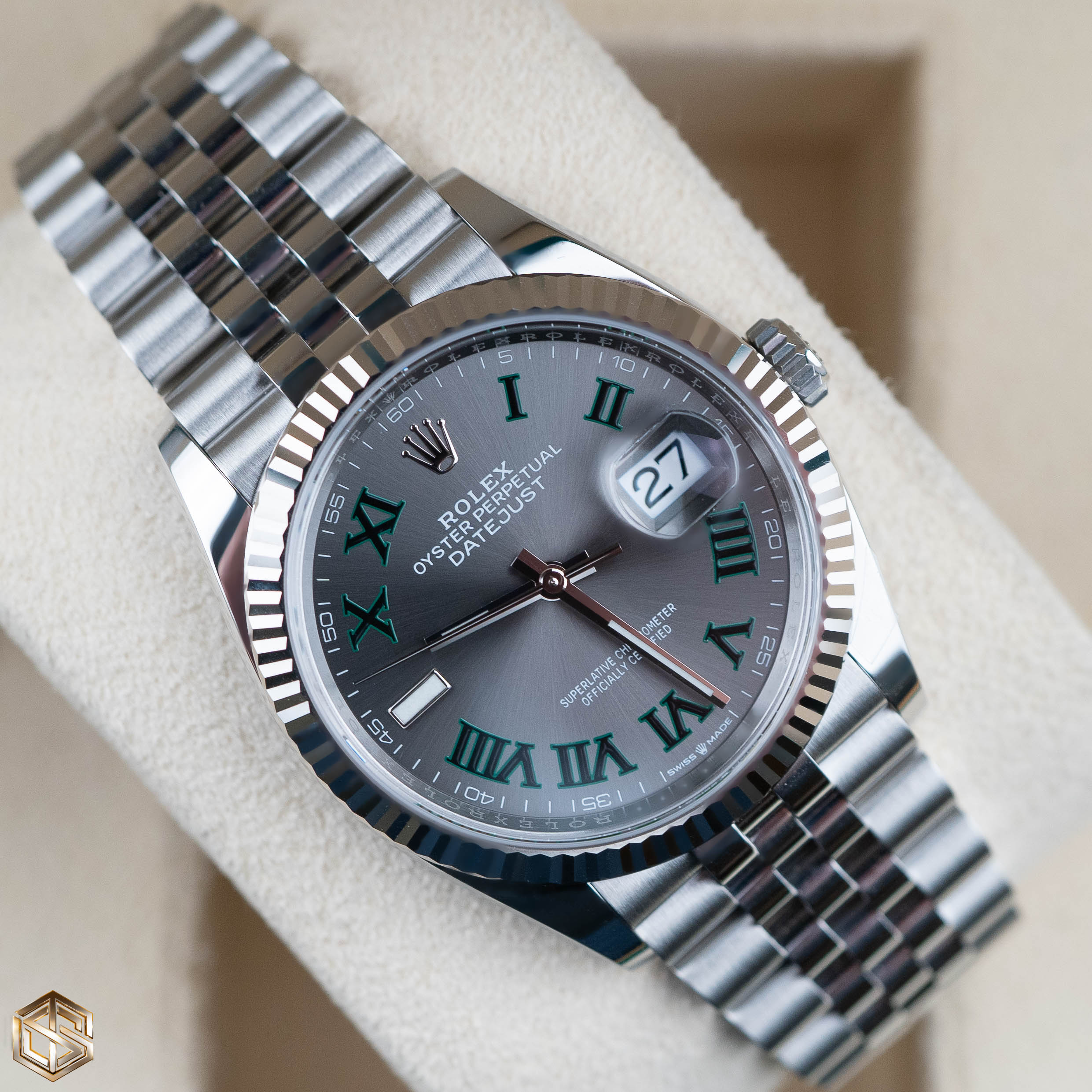 Rolex 126234 Datejust 36 Wimbledon Dial Jubilee Bracelet 2022