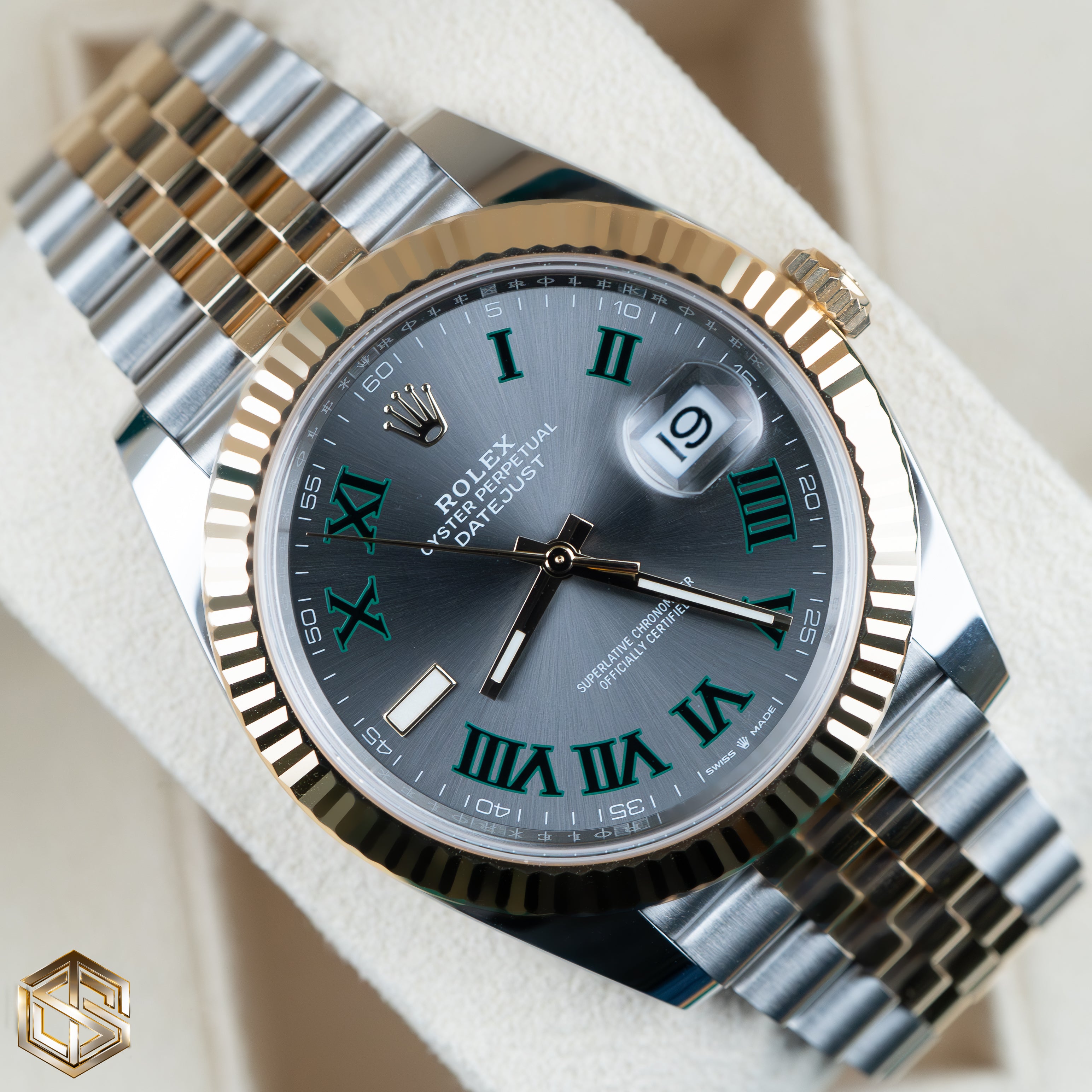 Rolex 126333 UNWORN Datejust 41 Wimbledon Dial Bi Metal Jubilee Bracelet 2023 Full Set Watch SwissTimepieces