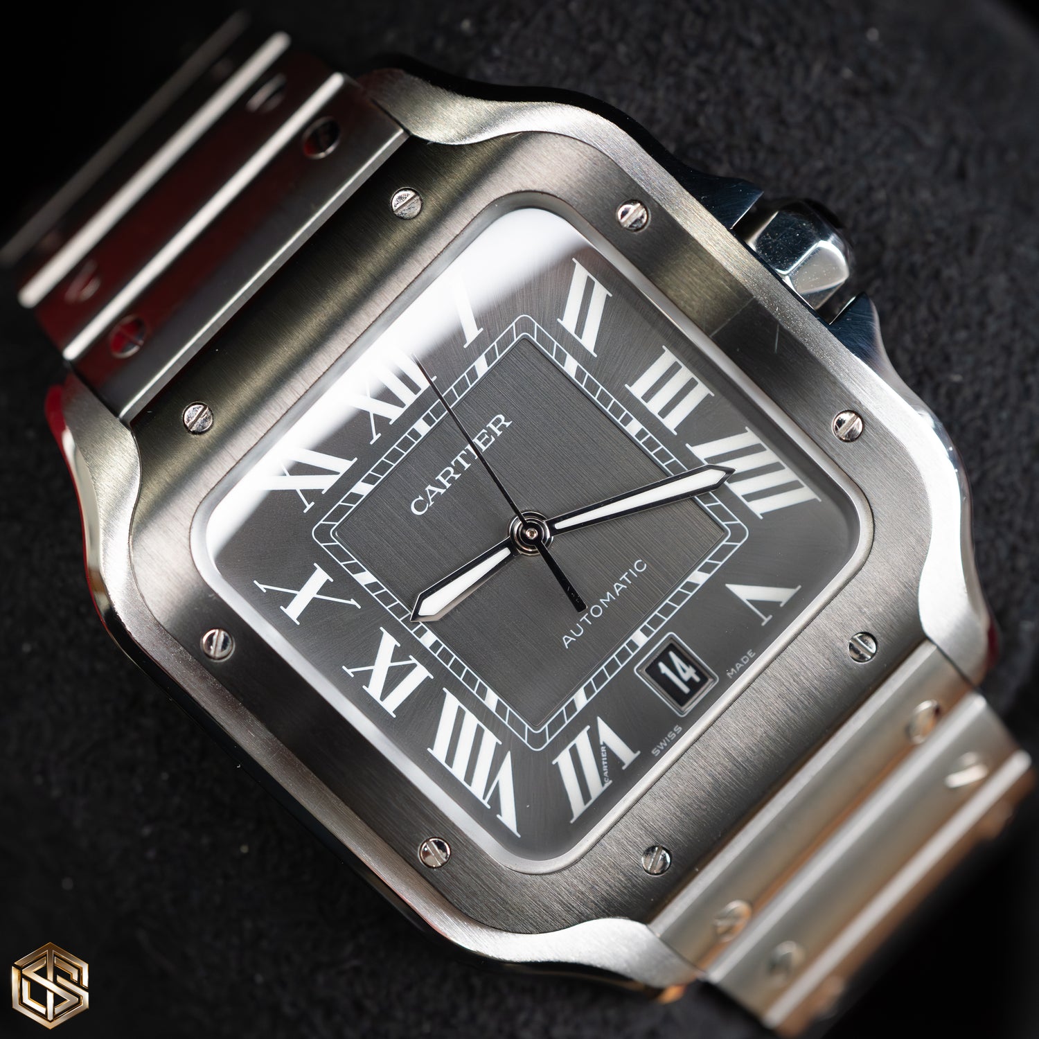 Cartier WSSA0037 Santos De Cartier Large 39.8mm Grey Dial 2022 Watch