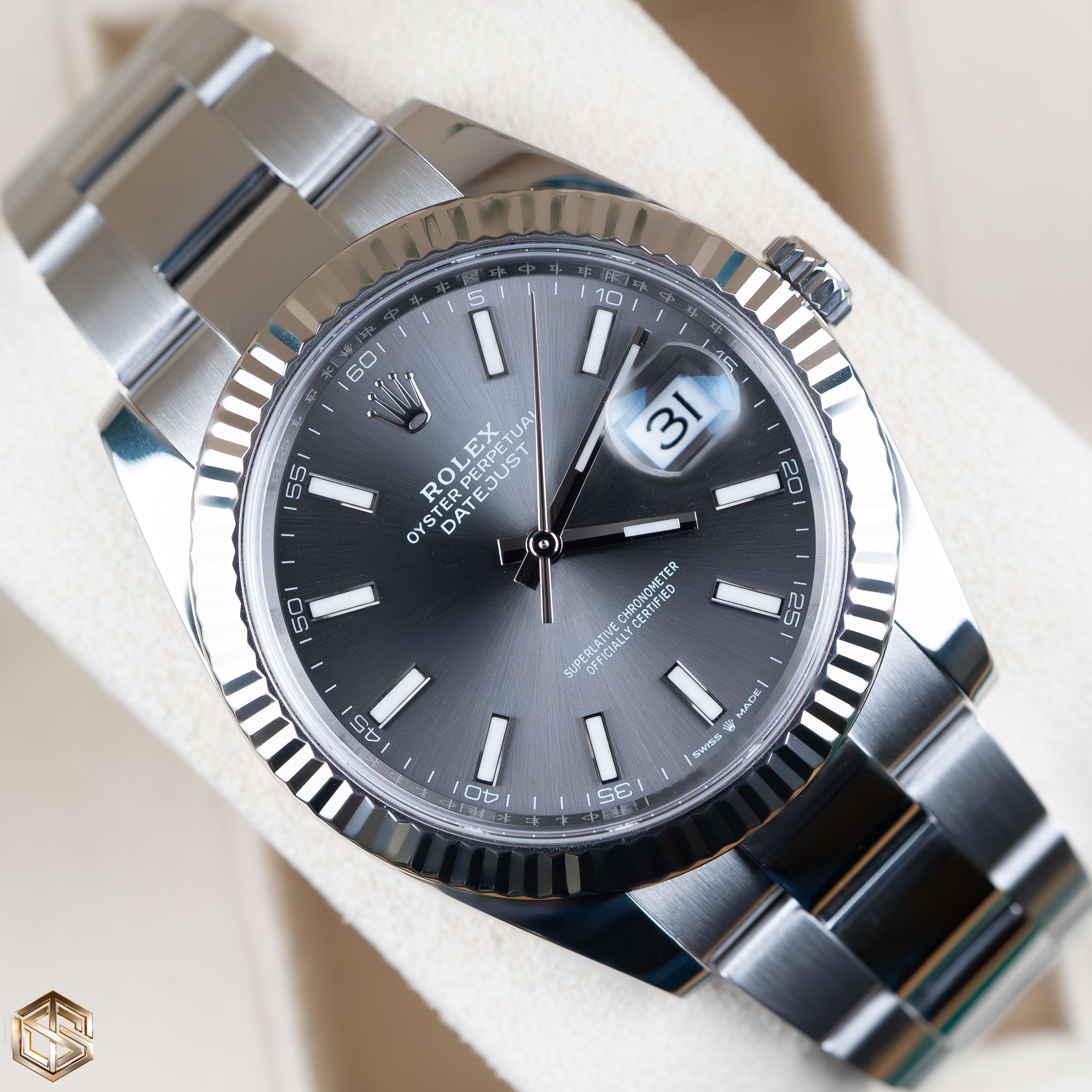 Rolex datejust 41 2025 rhodium oyster