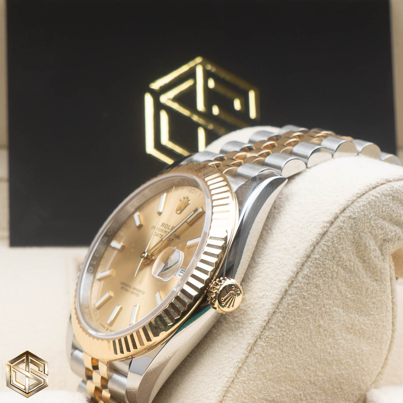 Rolex 126333 Datejust 41 Champagne Dial Bi-Metal Jubilee Bracelet 2022 Full Set Watch