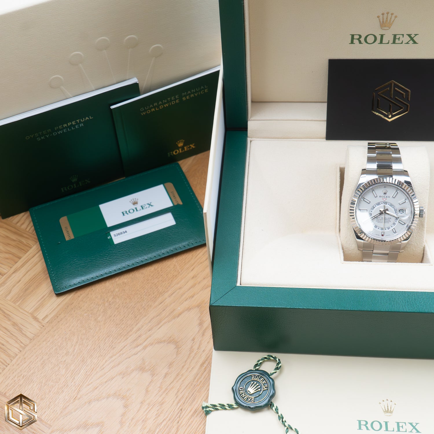 Rolex 326934 Sky-Dweller White Dial Oyster Bracelet 2019 Full Set Watch