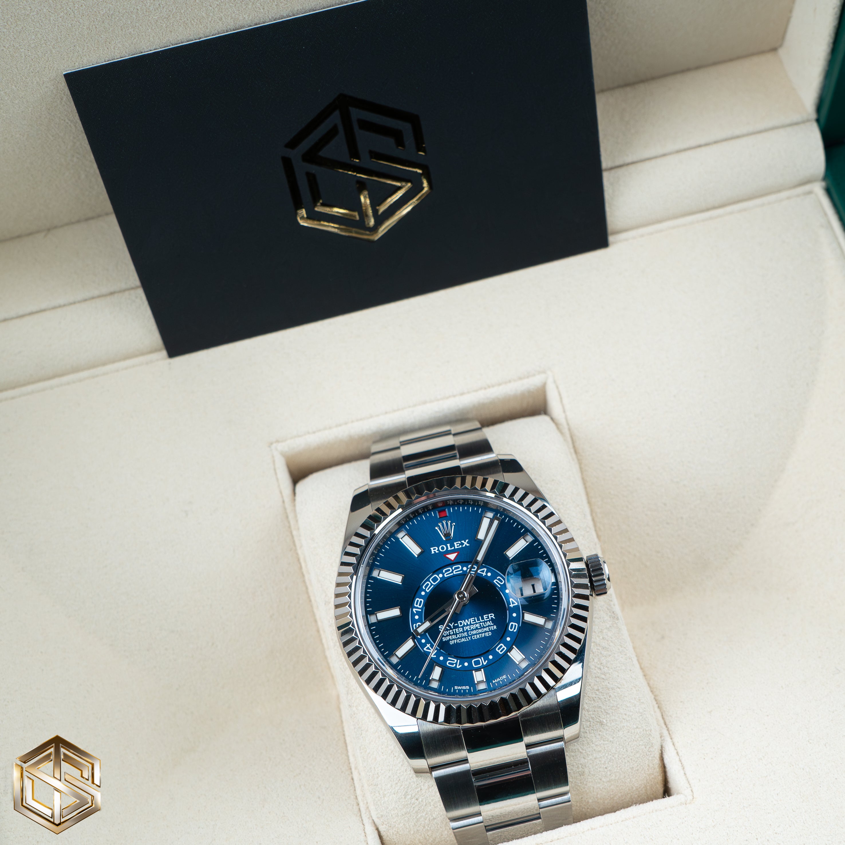 Rolex 326934 Sky Dweller Blue Dial Oyster Bracelet 2020 Full Set