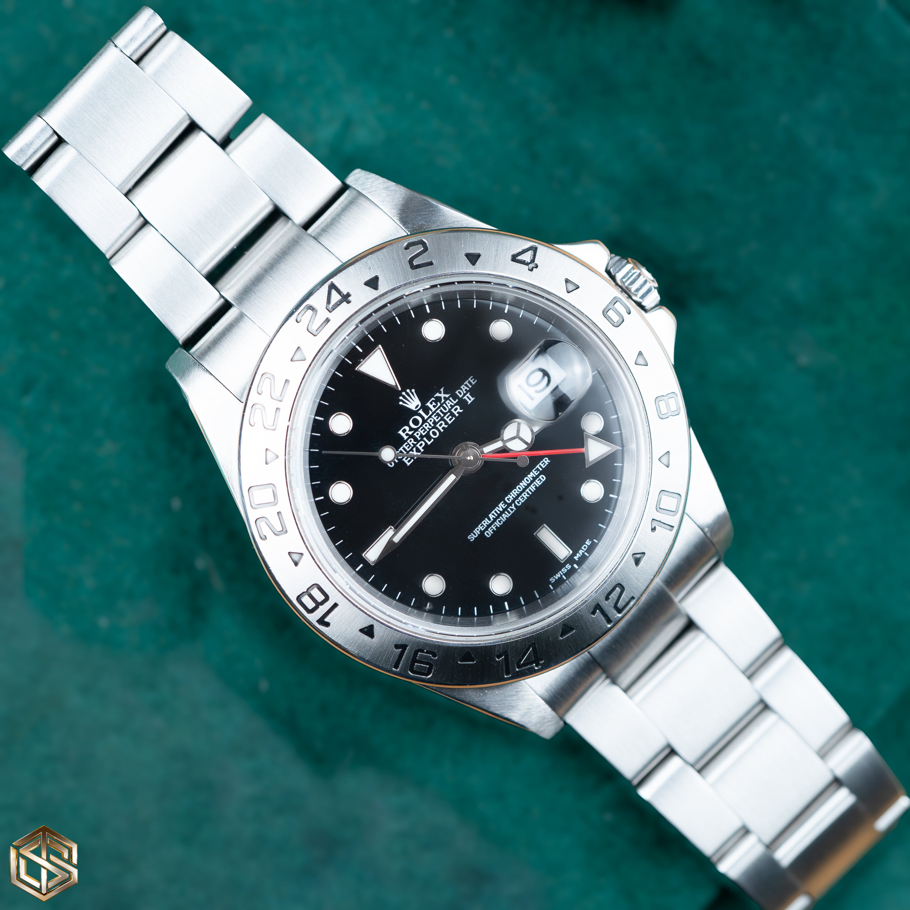 Rolex 16570 Explorer II Black Dial 2003 Serviced by Rolex 2013