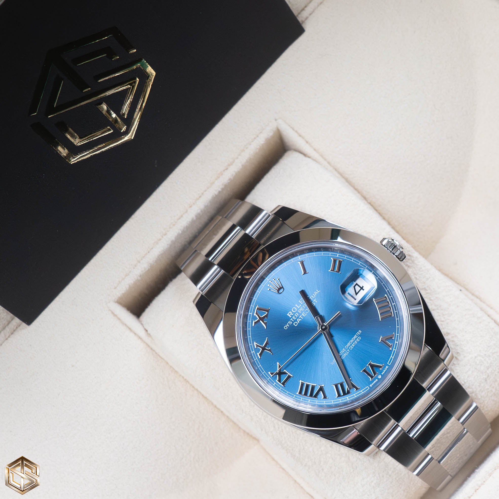 Rolex 126300 Datejust 41 Blue Azzurro Dial Oyster Bracelet 2024 Full Set Watch SwissTimepieces