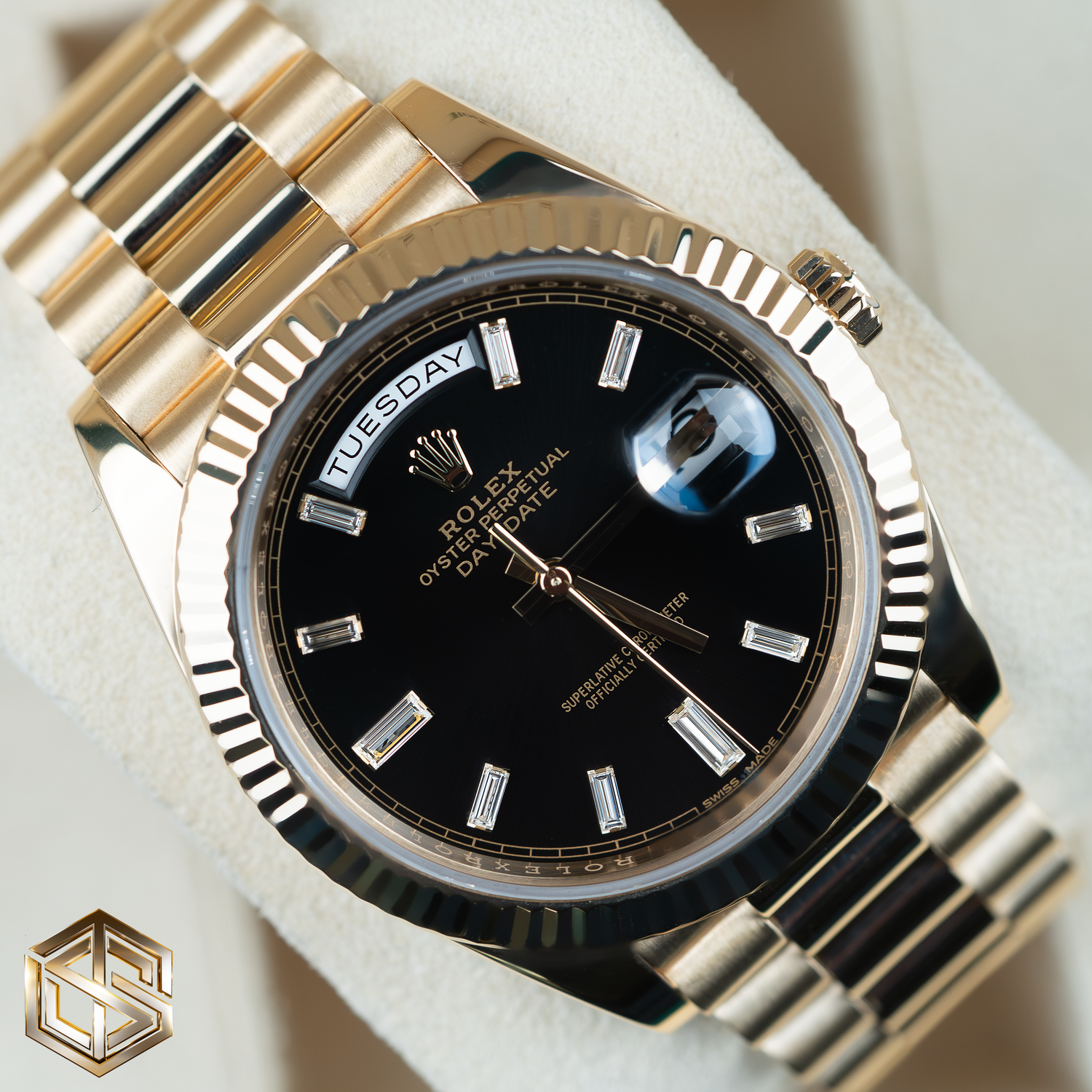 Rolex day date online black