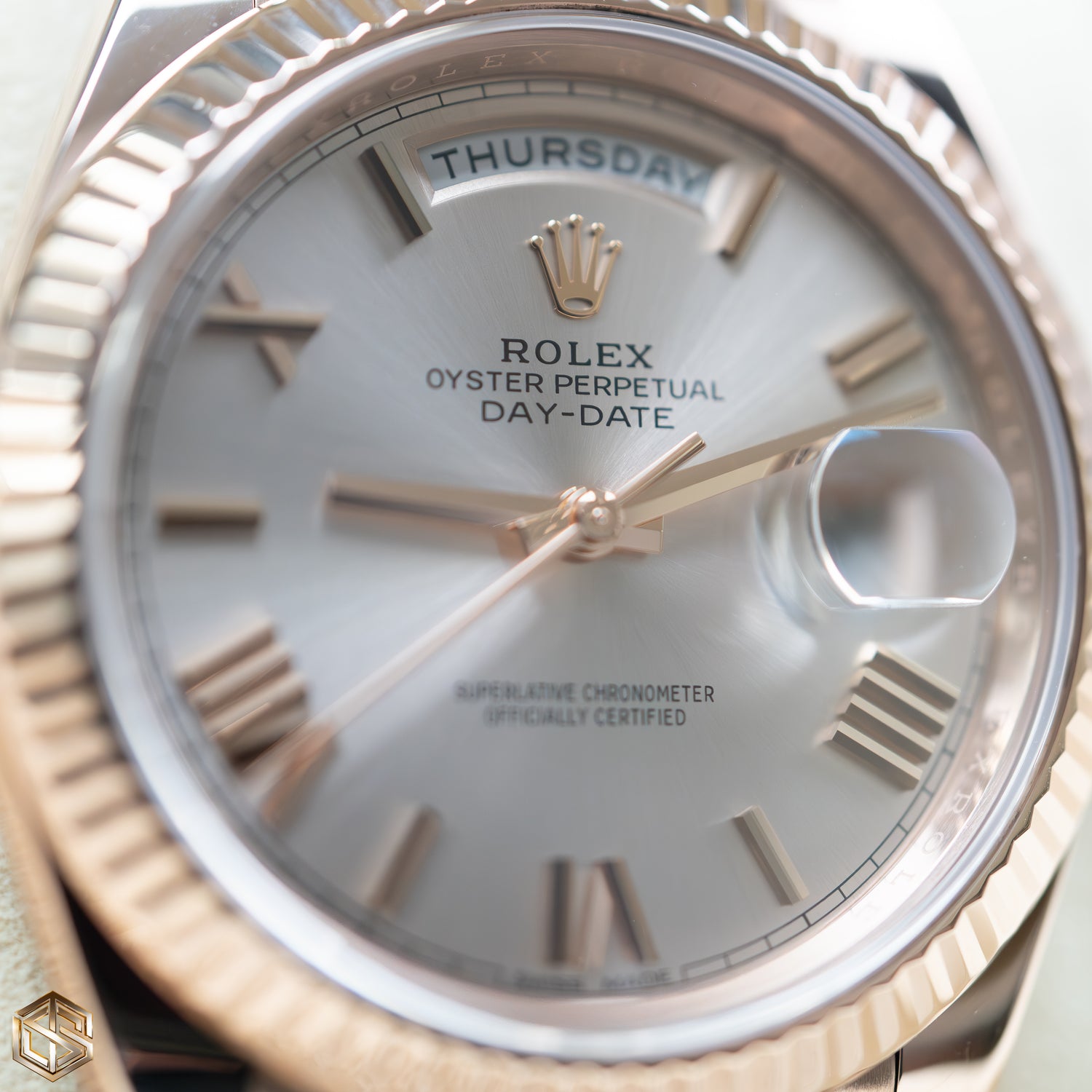 Rolex 228235 Day-Date 40 Rose Gold Sundust Dial 2018 Full Set Watch