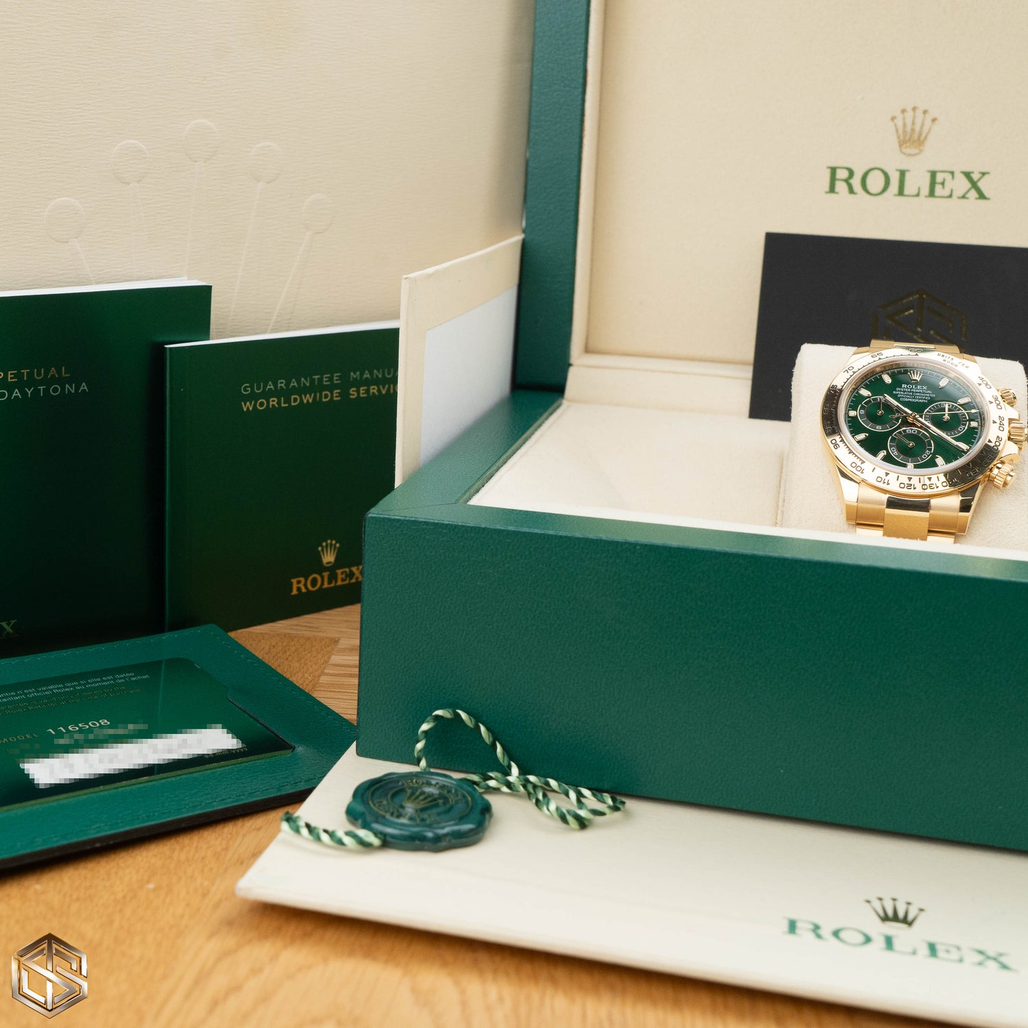 Rolex 116508 Cosmograph Daytona Green Dial 'John Mayer' 2021 Full Set Watch