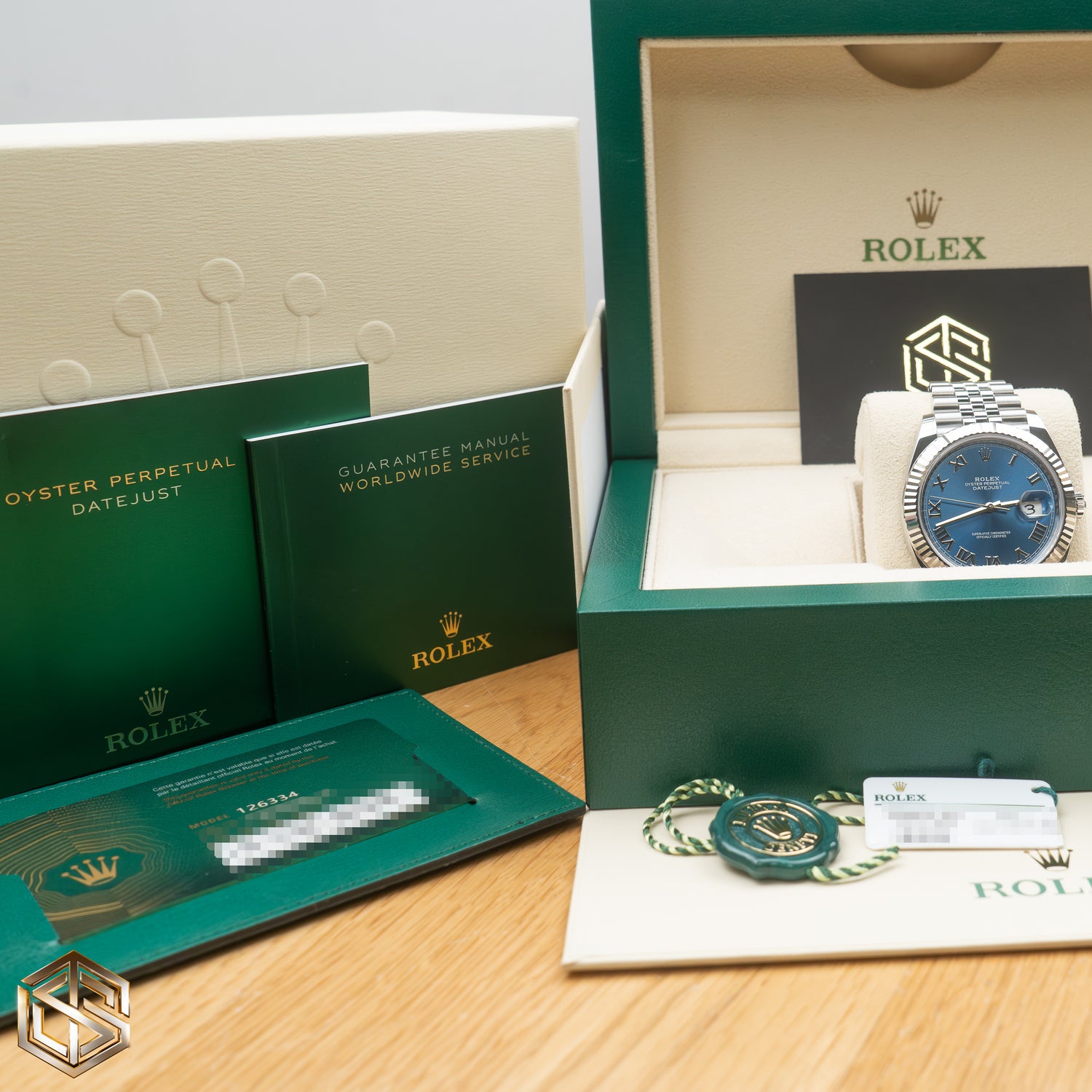 Rolex 126334 Datejust 41 Azzurro Blue Dial Jubilee 2023 Full Set Watch