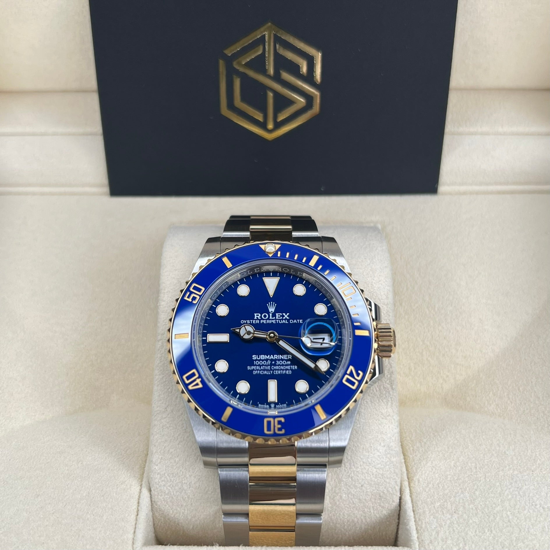 Rolex 126613LB Submariner Date 41mm Bi Metal Bluesy 2021 Full