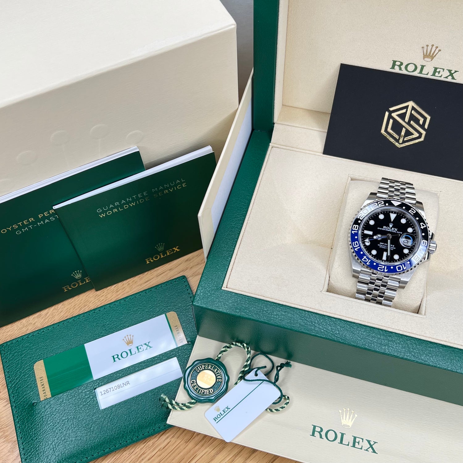 Rolex 126710BLNR GMT-Master II 'Batgirl' 2019 Full UK Set Watch - SwissTimepieces