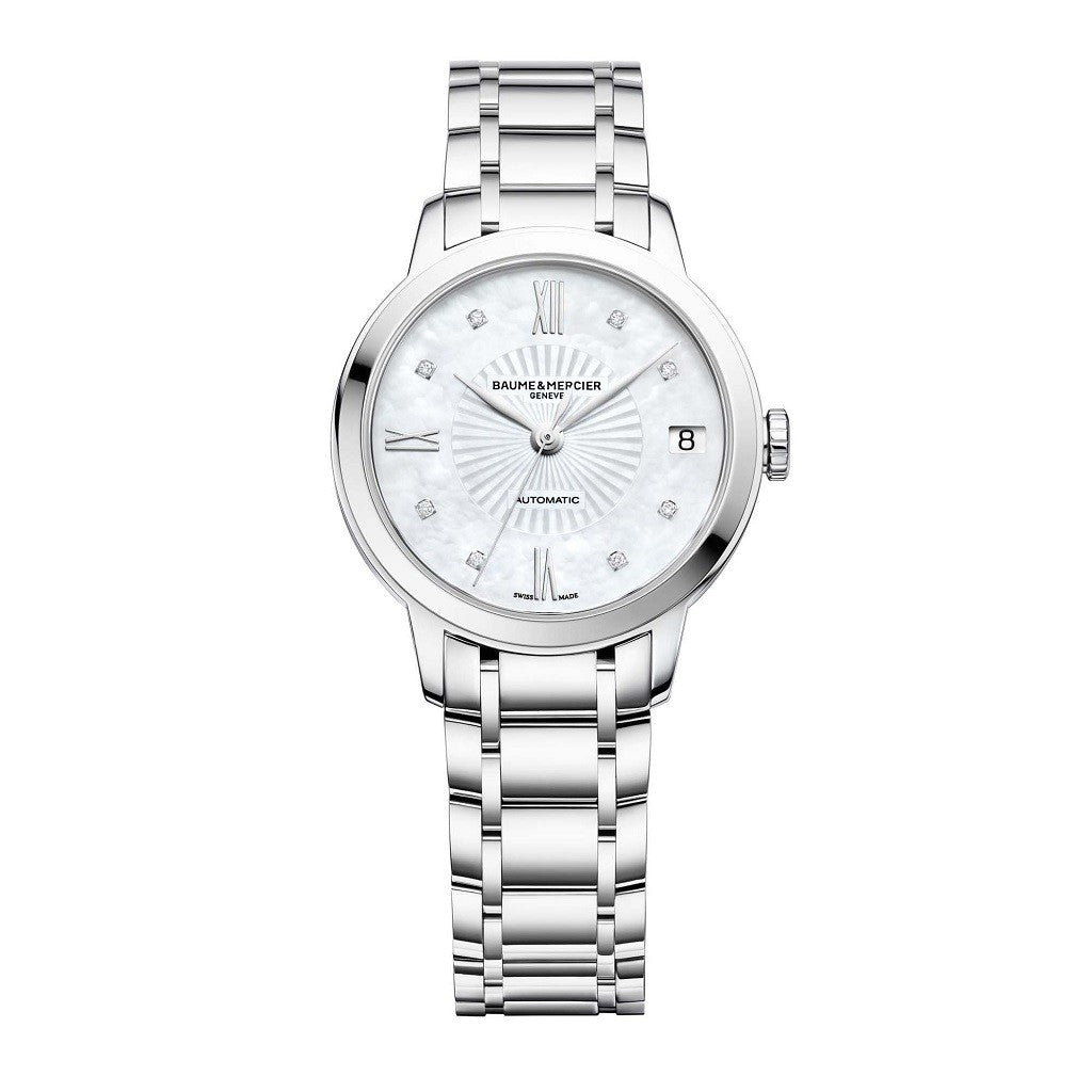 Baume & Mercier Classima Automatic Stainless Steel Mother of Pearl Dial Ladies Watch 10268