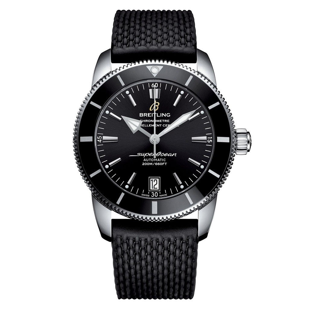 Breitling Men's Superocean 42 Black Strap Watch AB2010121B1S1