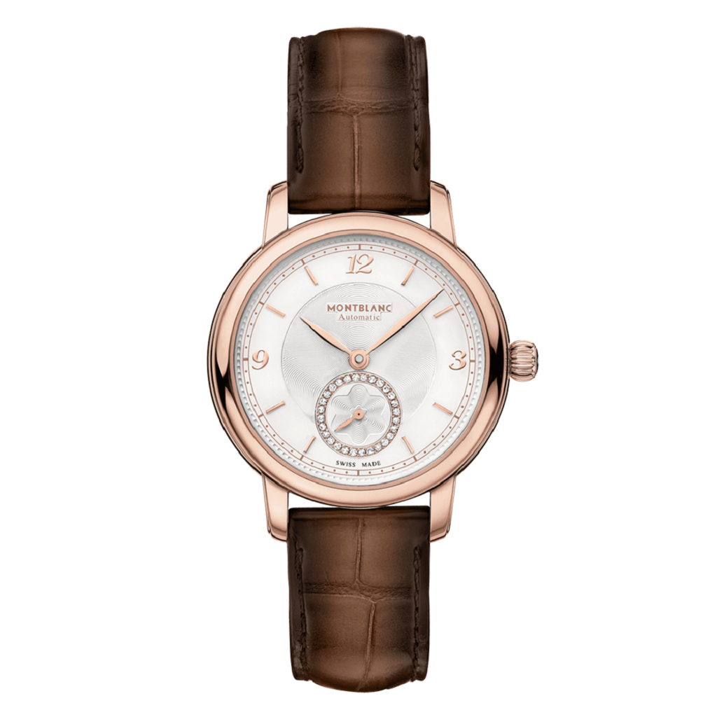 Montblanc Star Legacy Automatic Rose Gold Cream Round Dial Ladies Watch 118532