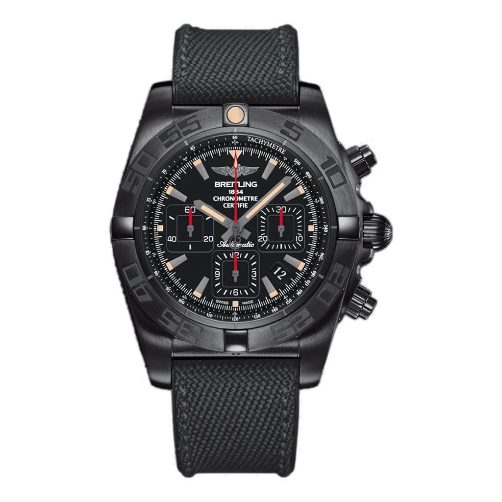 Breitling Chronomat 44MM Blacksteel Onyx Black Watch MB0111C3/BE35/253S
